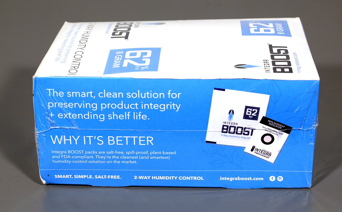 144-pack Box Integra Boost 62% 8 gram - Two Way Humidor Packets With Indicator