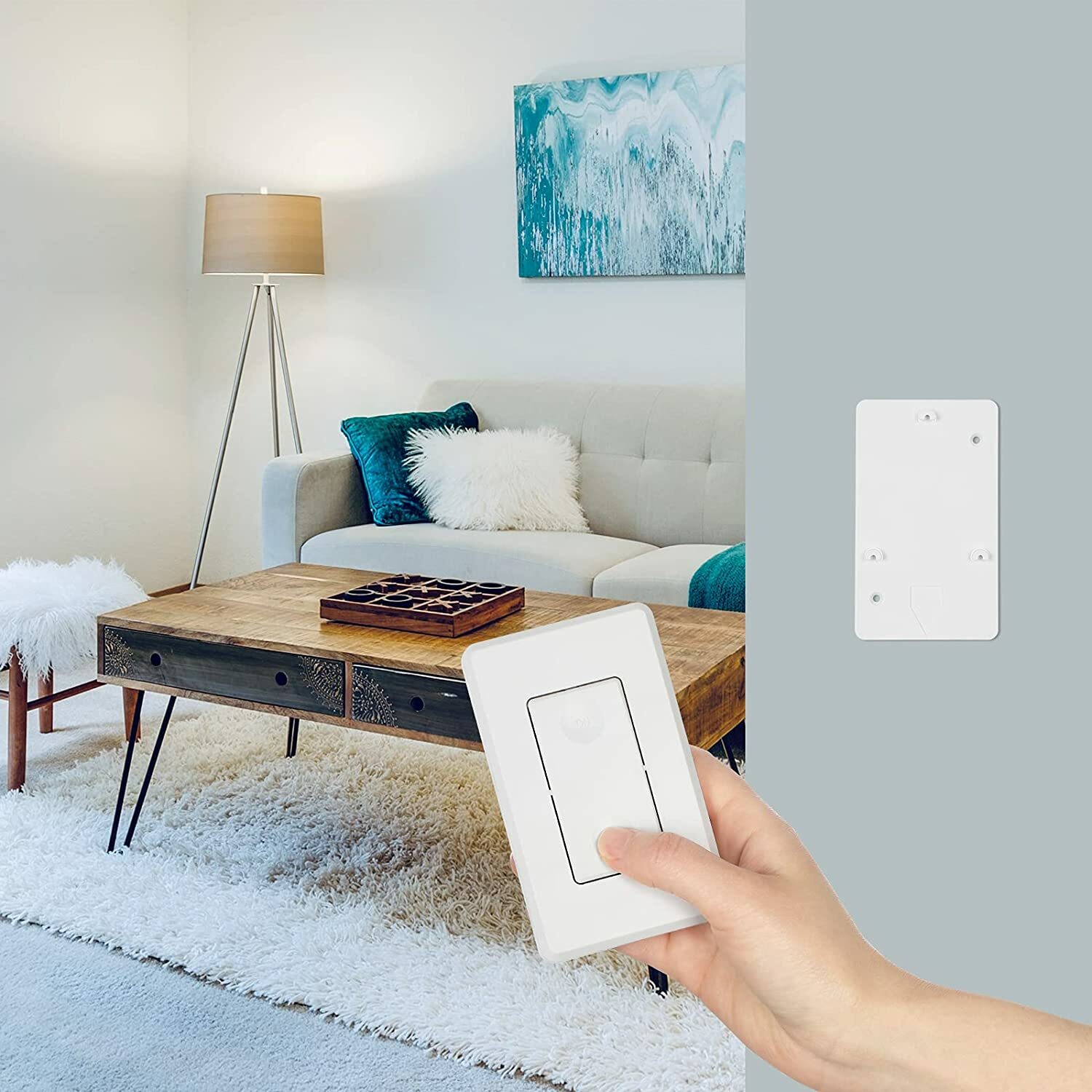 DEWENWILS Wireless Remote Control Light Switch Wireless Wall Switch and Receiver