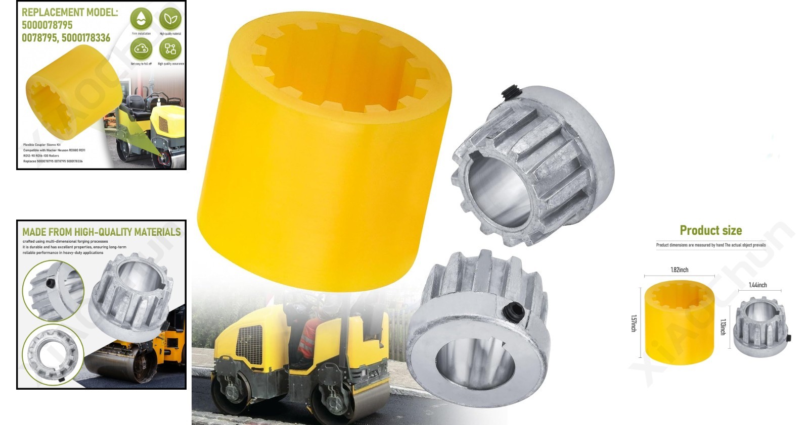 Compatible with Wacker Neuson RD880 RD11 RD12-90 RD16-100 Rollers, Replaces