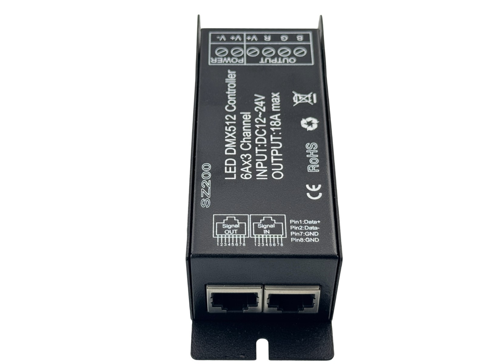 Rebaydo Controller DMX512 12 Volt 6 Amp 3 Channel Common Anode