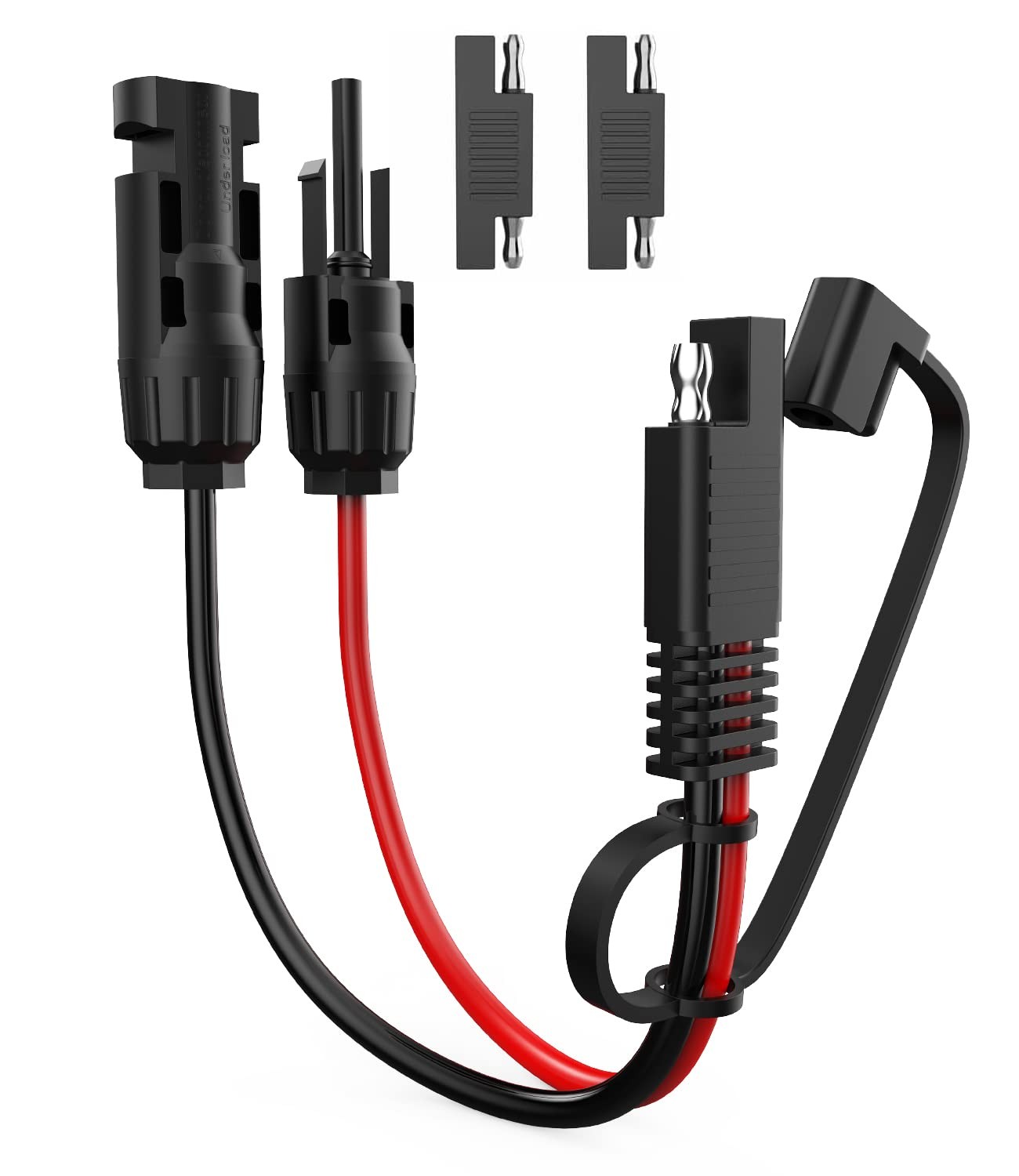 Solar Extension Cable - 10AWG, 30Cm with 2 SAE Polarity Reverse Adapters
