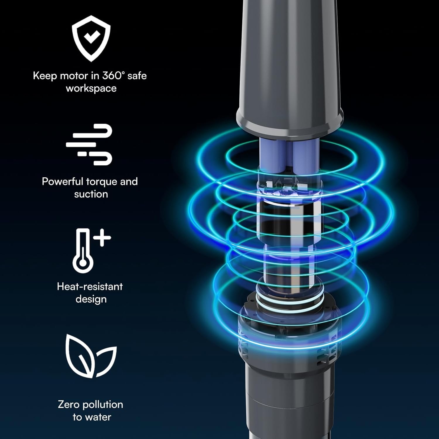 Cordless Pool Vacuum Cleaner with Strong Suction