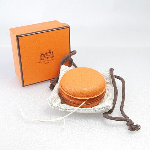 Hermes Orange Leather Yo Yo Extremely Rare Collectible w/Box