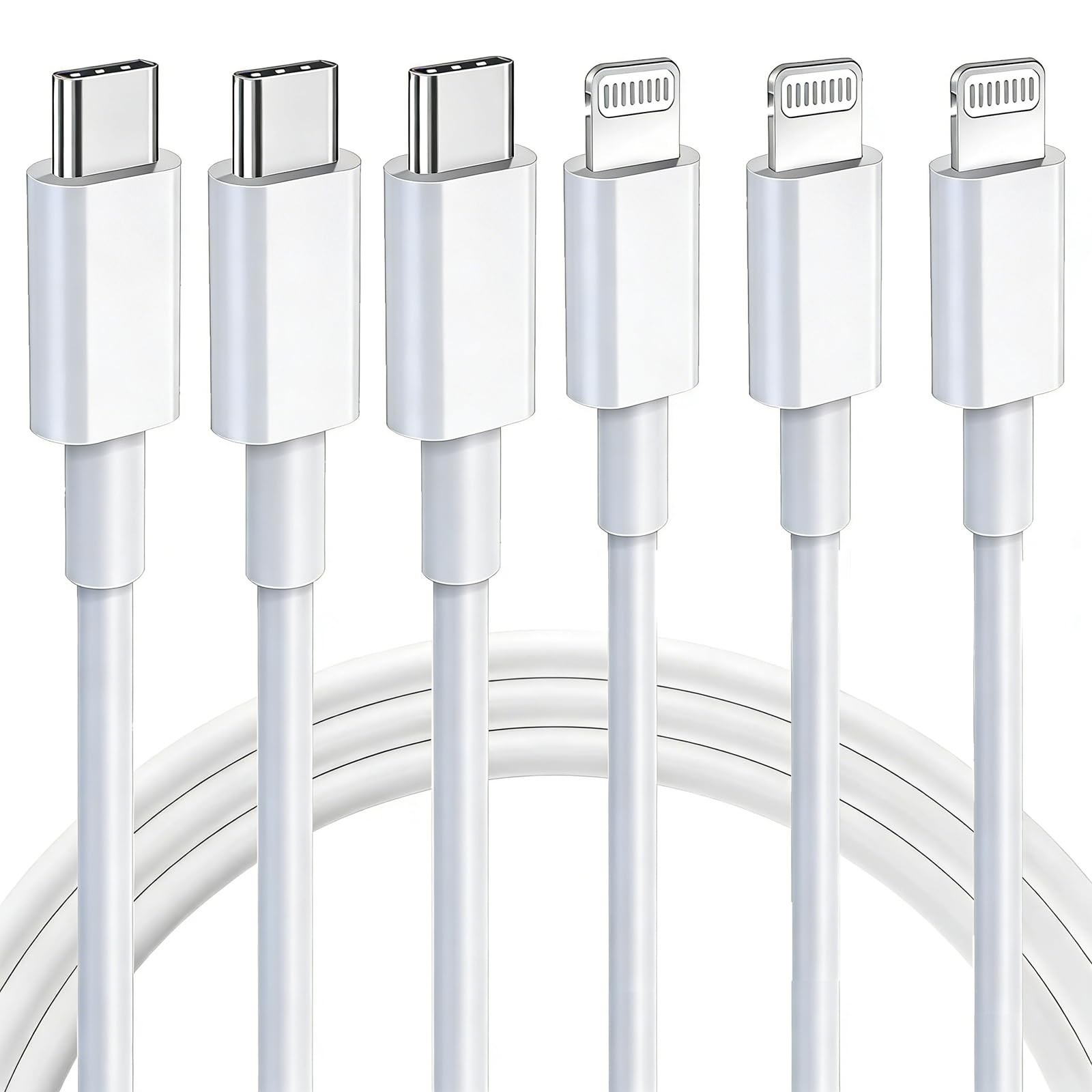 iPhone Charger Cord [Apple MFi Certified] USB C to Lightning Cable 3Pack 10 F...