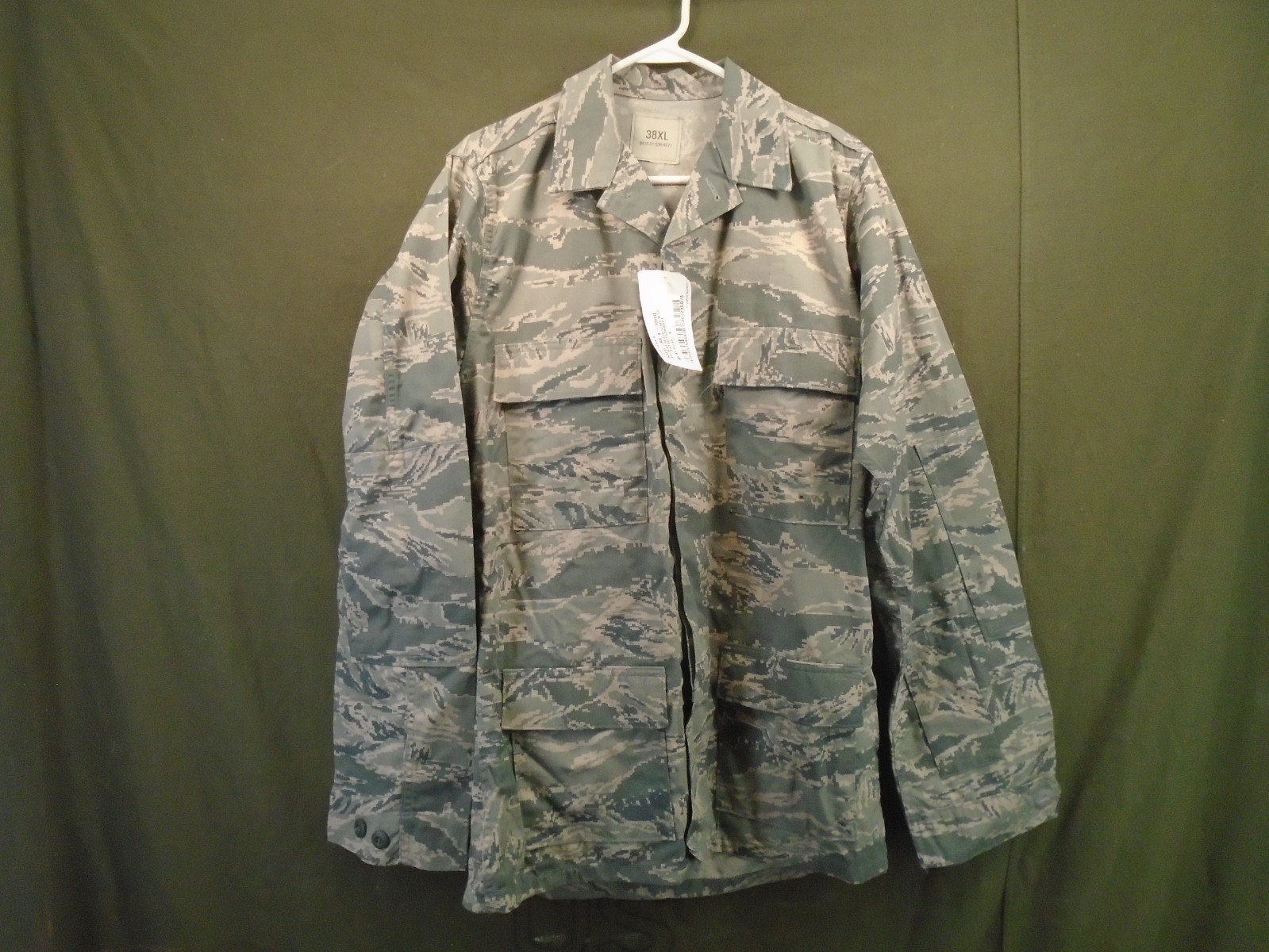 US Military USAF ABU Airman Utility Coat Twill Size 38 X-Long 2007 New 244-D