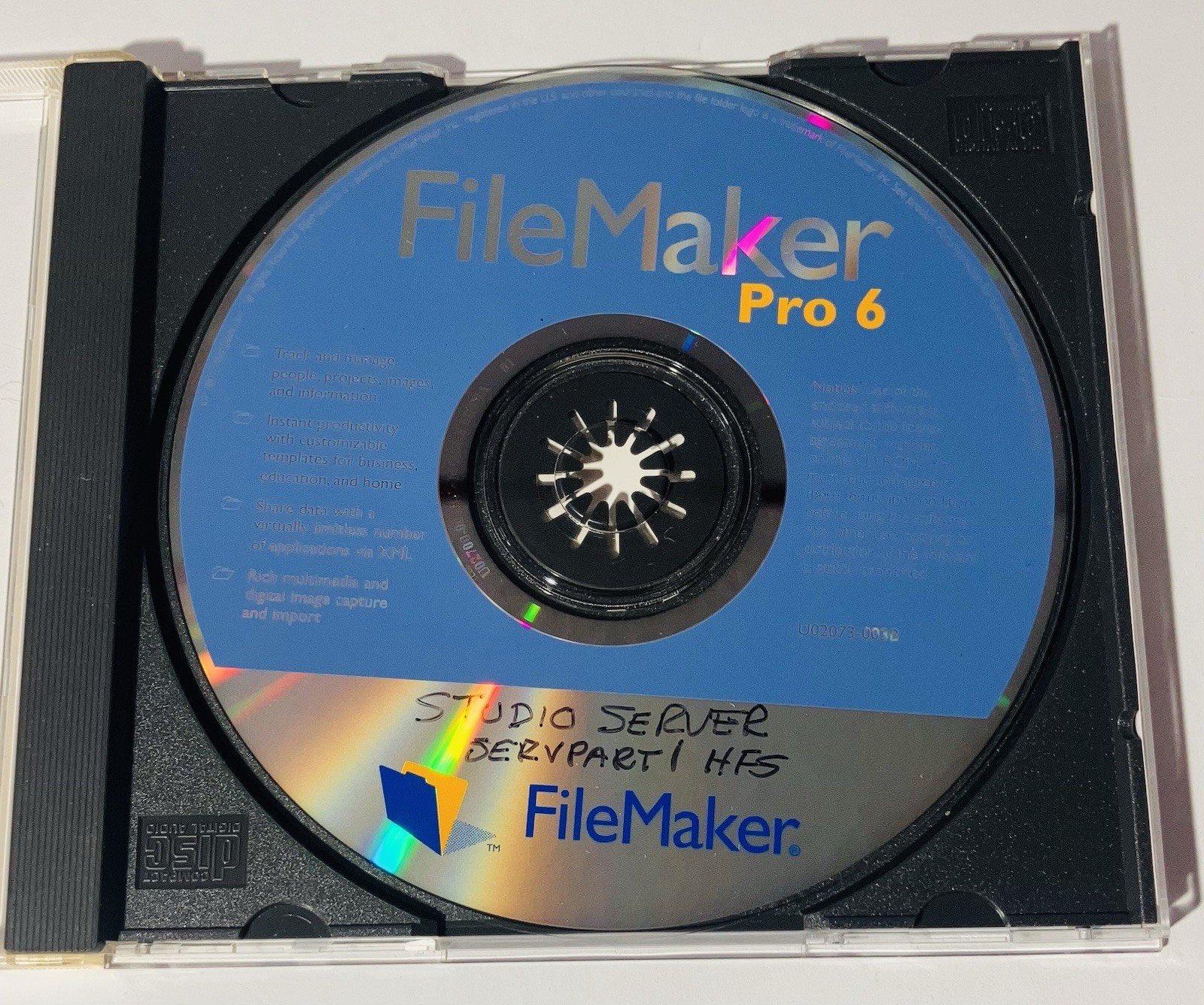FileMaker Pro 6 Developer 6 Mac CD Software Manuals License 2002 Database
