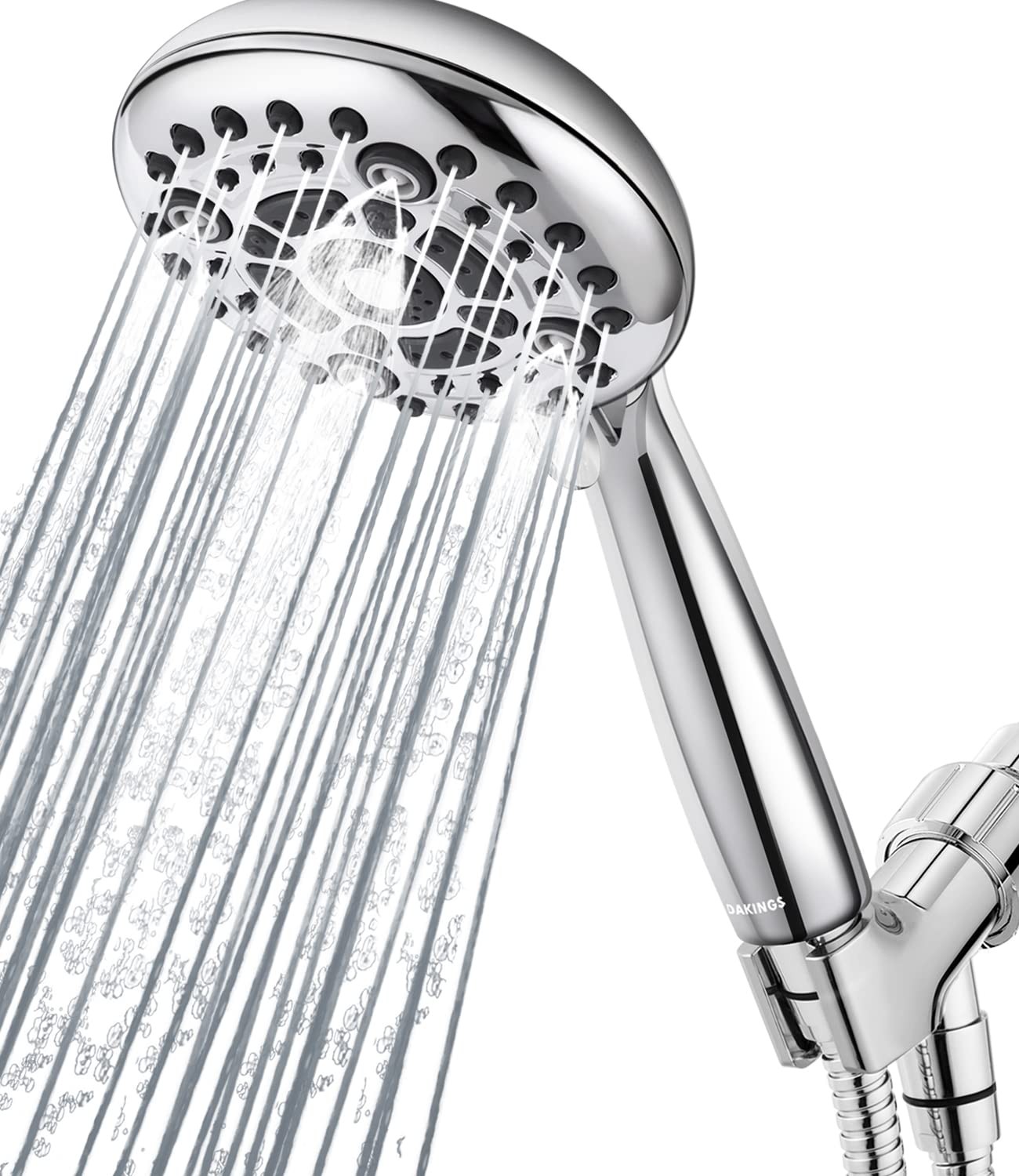 6 Spray Modes High Pressure Handheld Showerhead Set Upgraded 5 Inches Shower ...