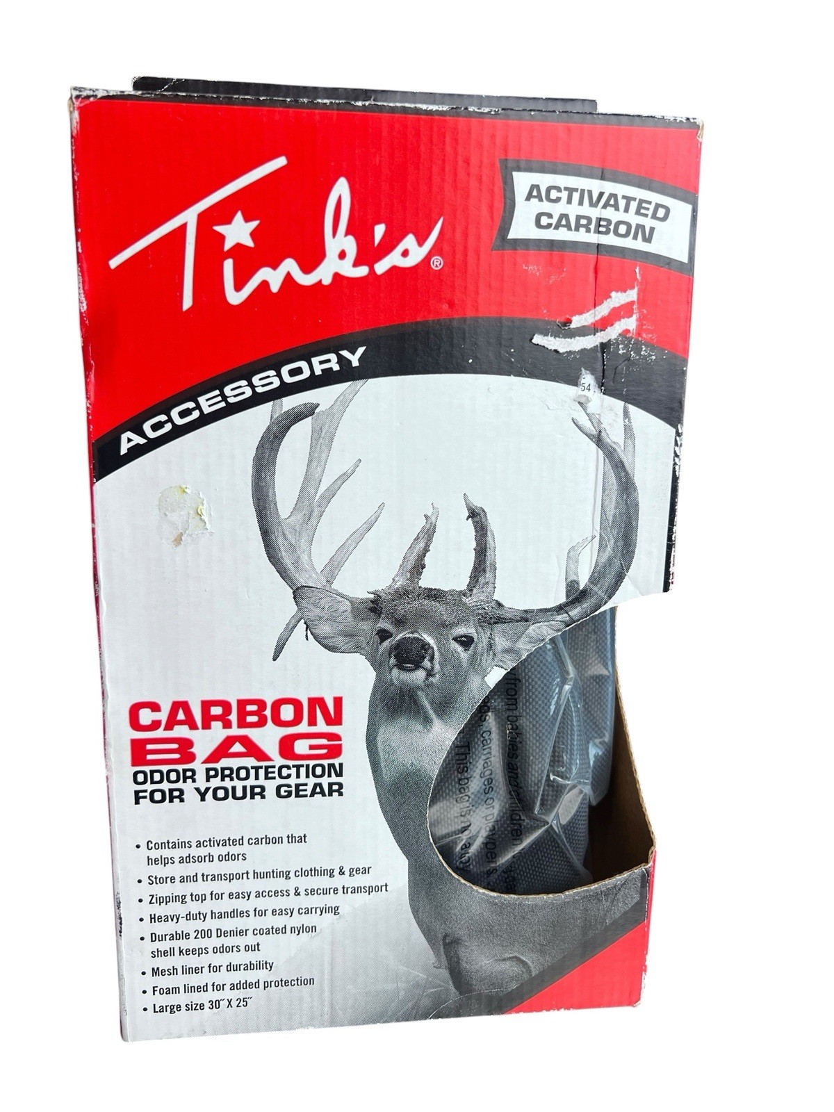 Tinks Carbon Bag Odor Protection Hunting Gear Storage Large 30x25 W6324 New