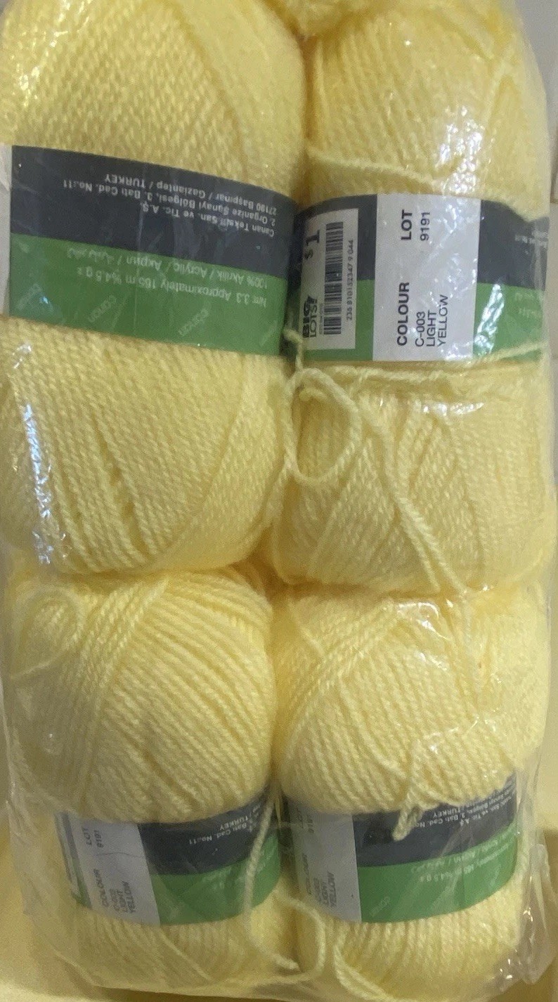 12 Lb Estate Lot Vintage To Modern Baby Acrylic Yarn Skeins & Pattern Booklets
