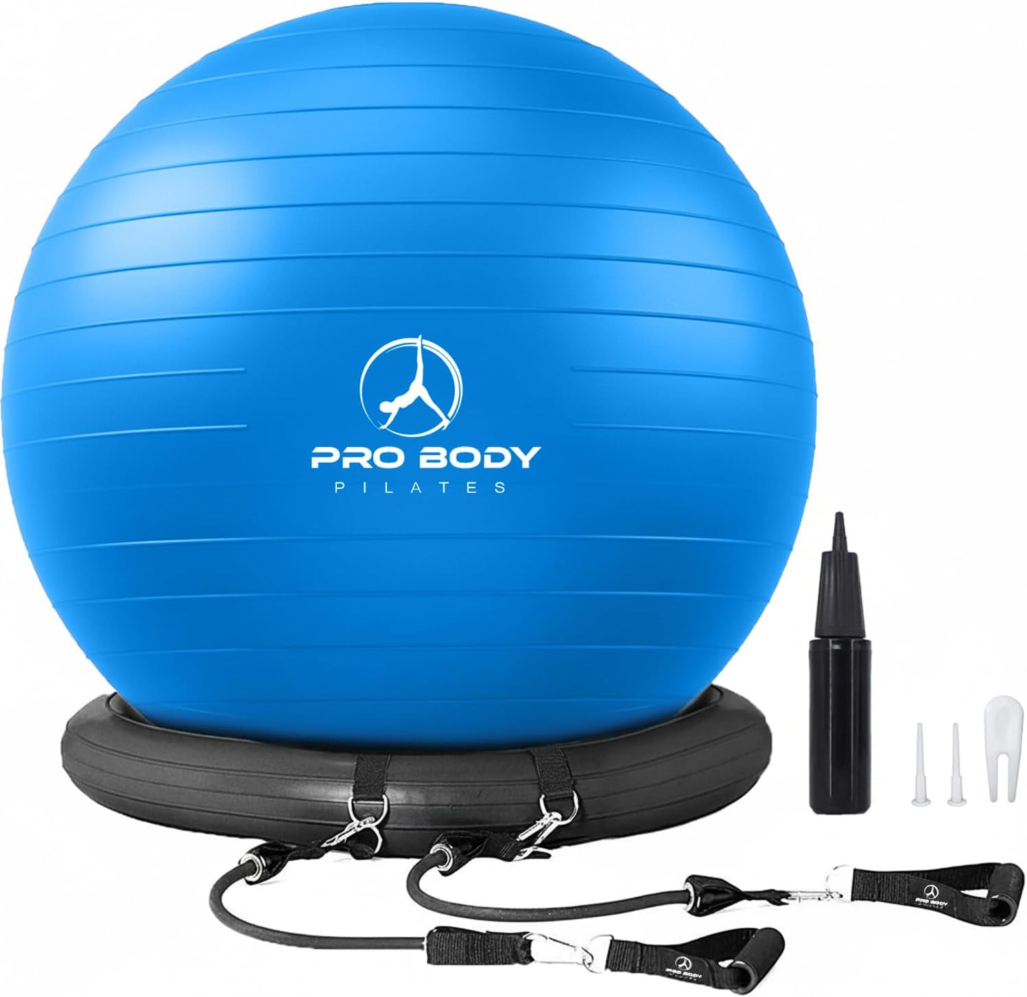 Yoga Ball Chair, Exercise Ball Chair with Base or Stand for Home Office Desk Sit