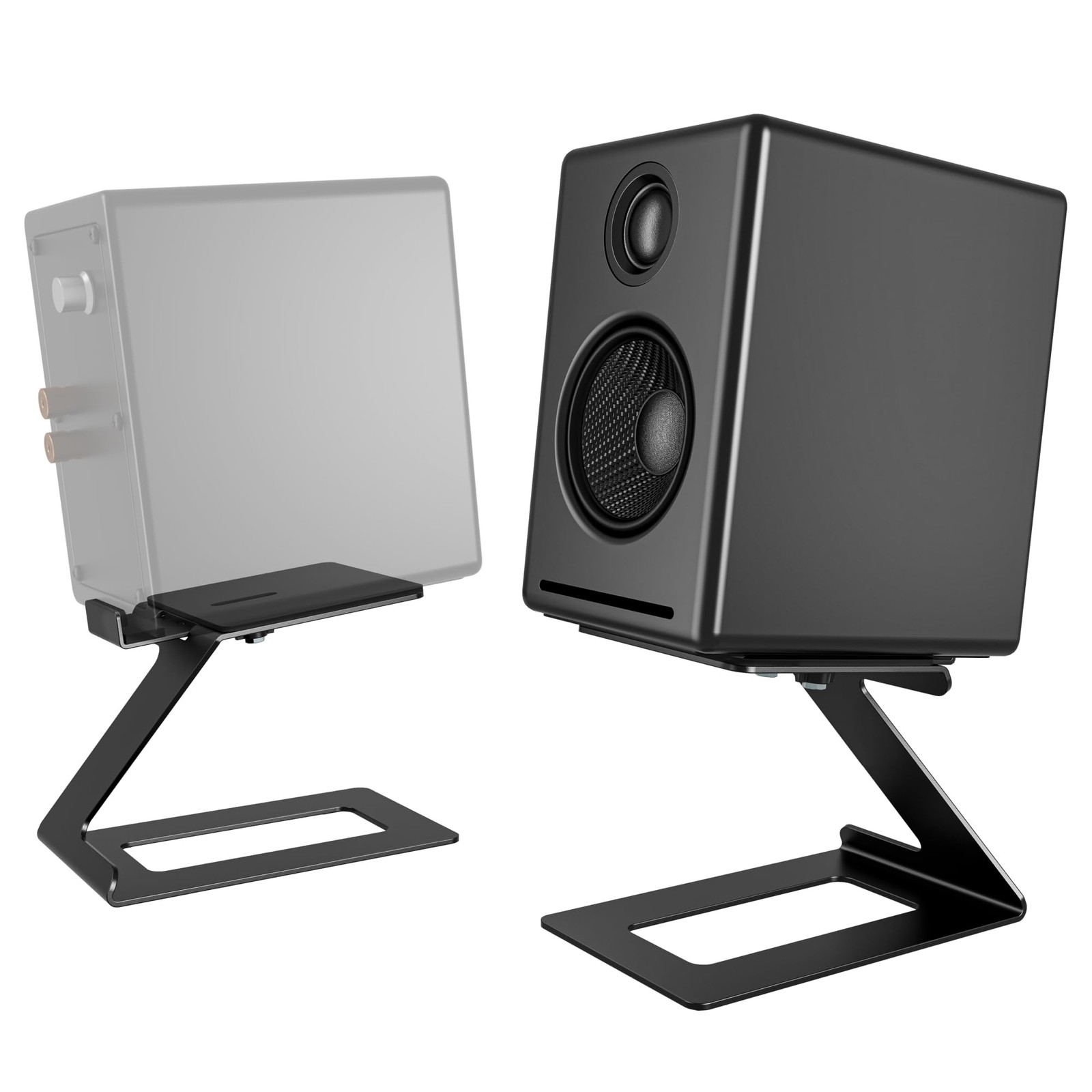 Desktop Speaker Stands Pair, Speaker Riser for Most Small & Medium Bookshelf Spe