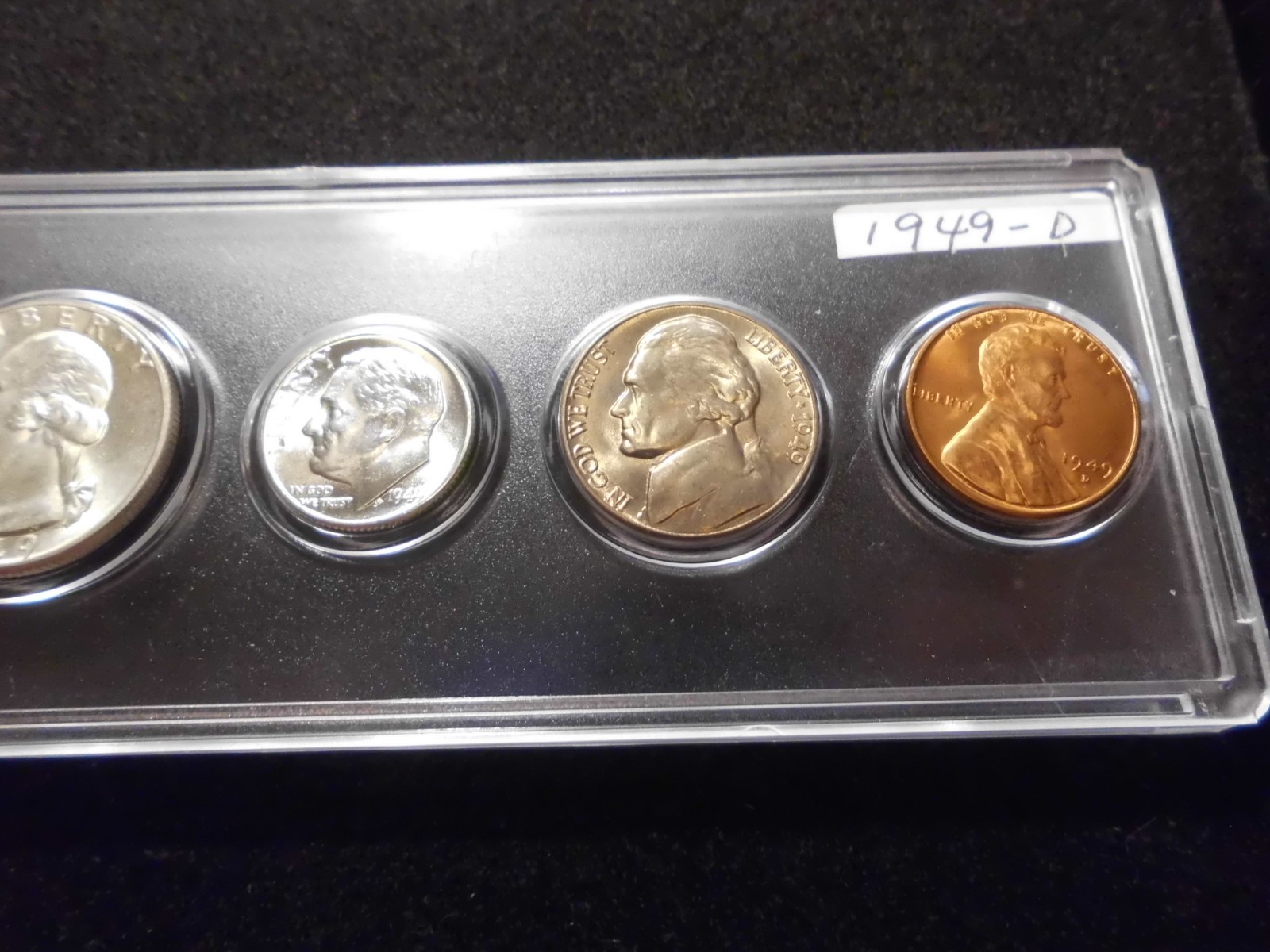 1949 P/D/S GEM UNCIRCULATED B/U MINT SET - 90% SILVER -