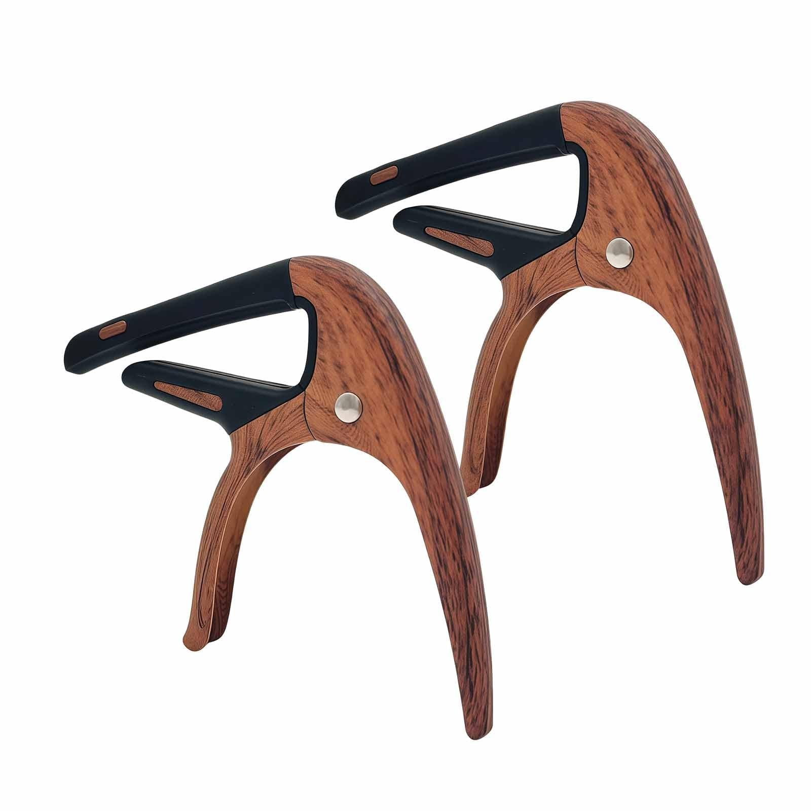 Nalu Guitar Capo for Acoustic Guitars, Electric Guitars, Ukuleles(Wood Grain ...