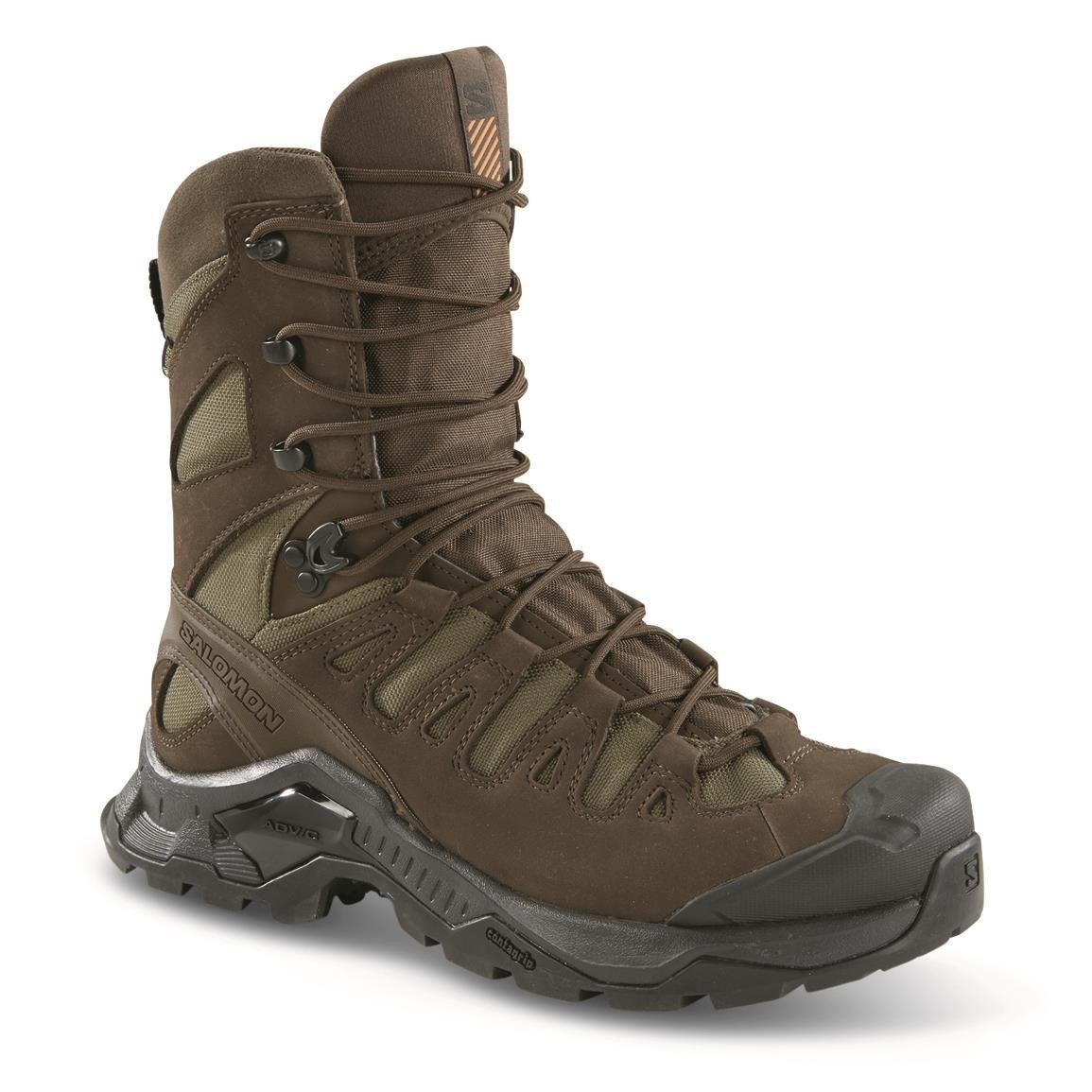 Salomon Unisex Quest Tracker High GT Hiking Boots Earth Brown Ranger Green Black