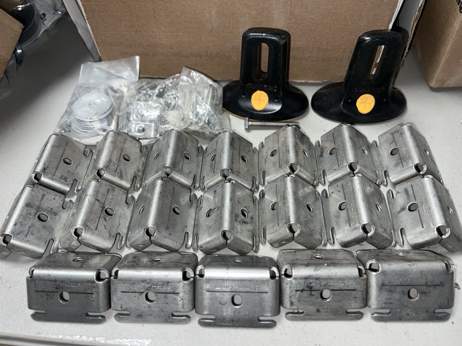Lot of 50+ Unirac Solar Mounting Hardware – Wind Deflector Kits, T-Bolts, Etc