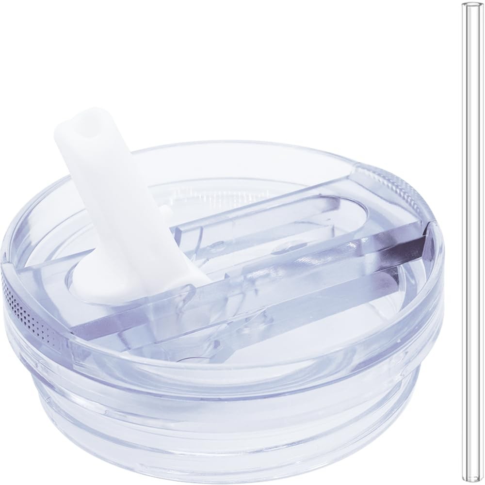 64 oz Leak Proof Flip Straw Lid for Stanley Quencher H2.0 & ProTour Tumbler