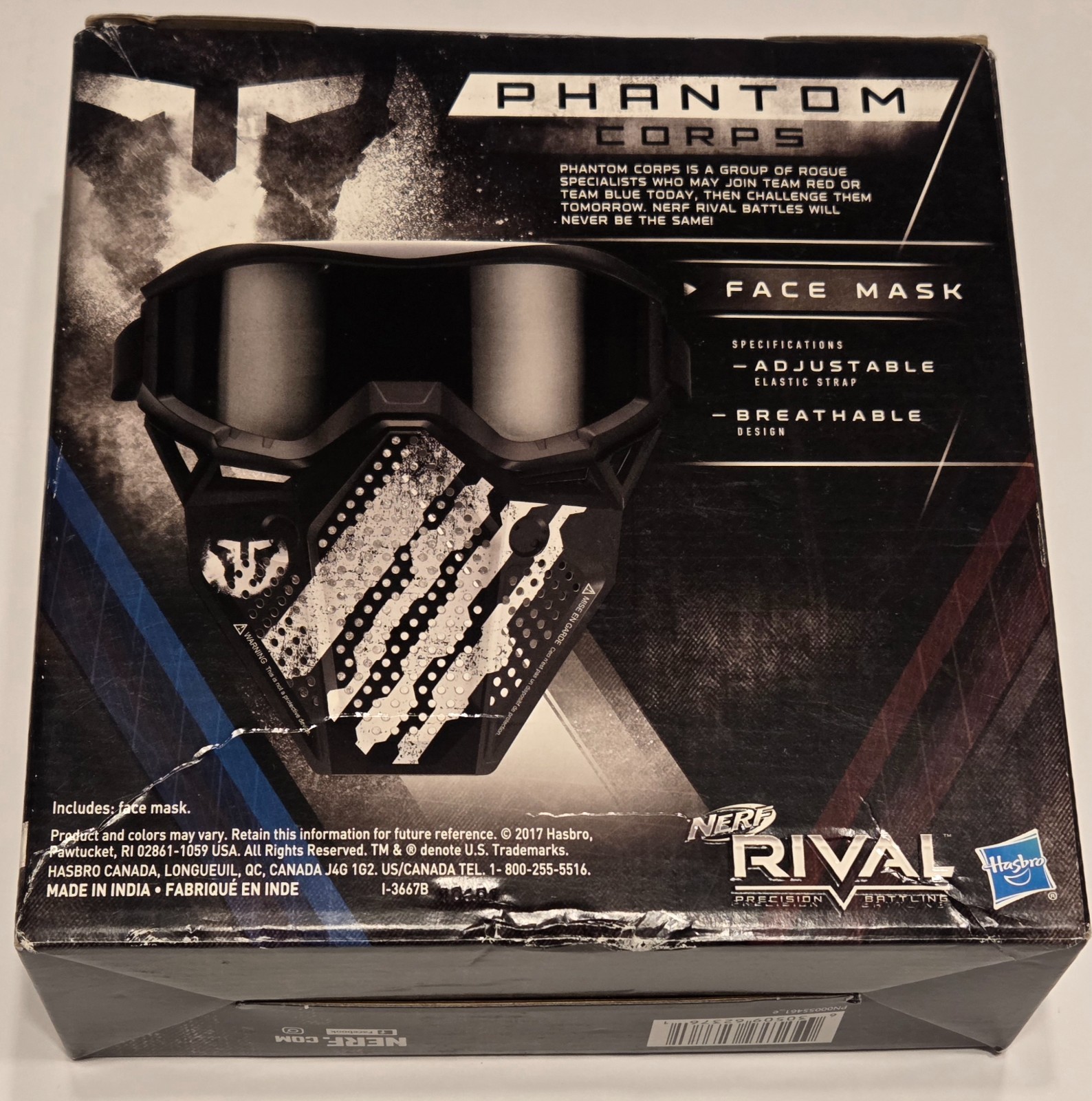 BRAND NEW NERF Rival Phantom Corps Face Mask Precision Battling Adjustable DB