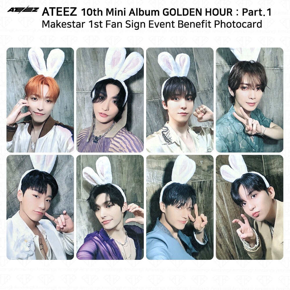 ATEEZ 10th Mini Album Golden Hour Part.1 Makestar 1st Fan Sign Event Photocard