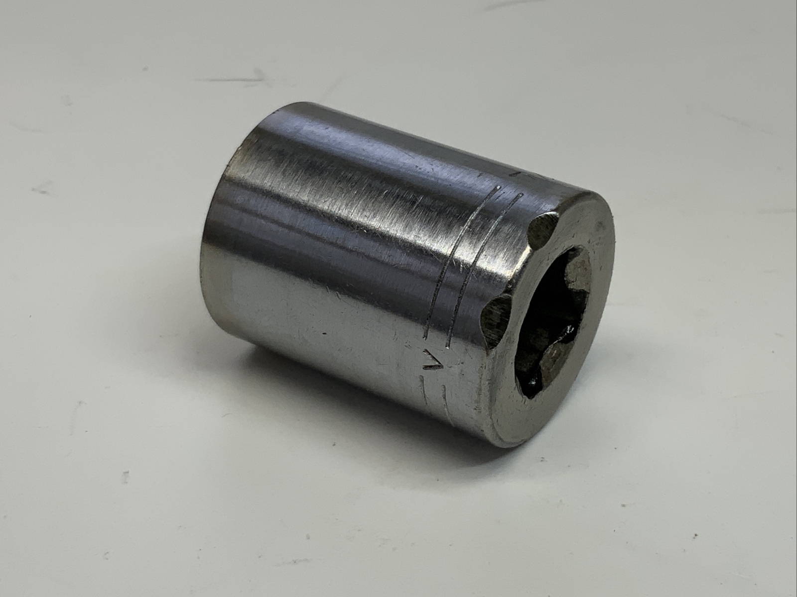 Craftsman 1/2 Drive 12pt =v= Series SAE Socket, Size 7/8”, USA   Grinder Marked