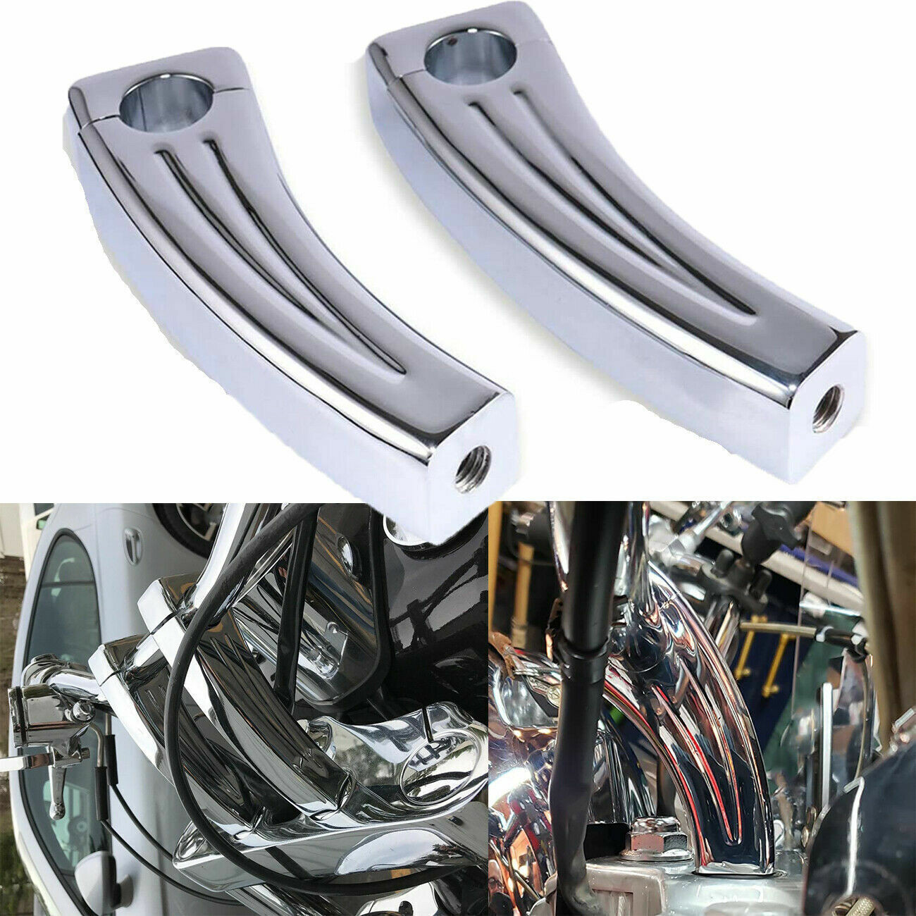 Motorcycle 1" Handlebar Risers For Yamaha V-Star XVS 650 950 1100 Classic Custom