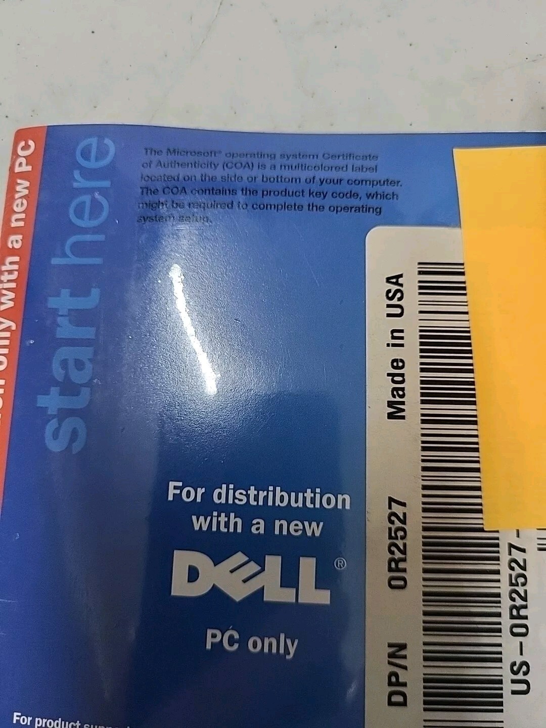 Dell Reinstallation CD Microsoft Windows XP Professional Service Pack 1a