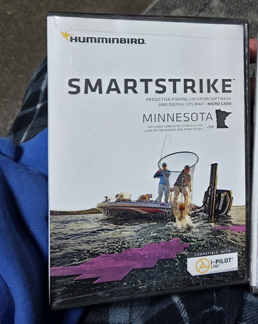 1,Humminbird, Smartstrike, Minnesota v5.0, new. Includes LOW and Rainy.