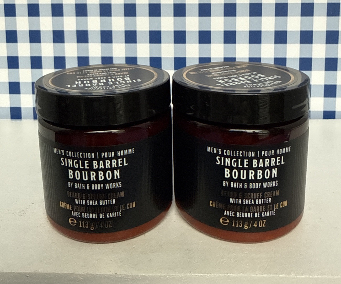 2X ~ Bath & Body Works ~ Single Barrel Bourbon ~ BEARD & SCRUFF CREAM