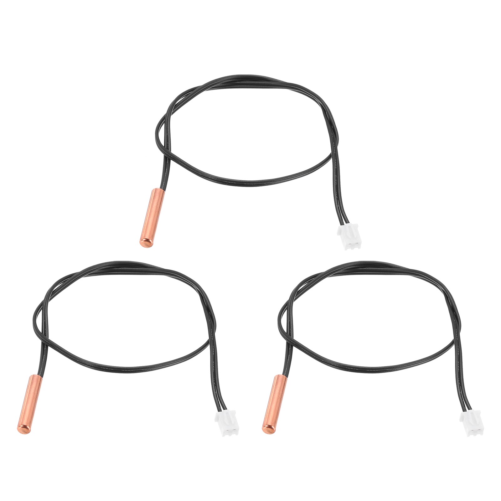 3 Pcs 10K NTC Thermal Sensor Probe,Copper Temp Sensor Probe 14 Inch