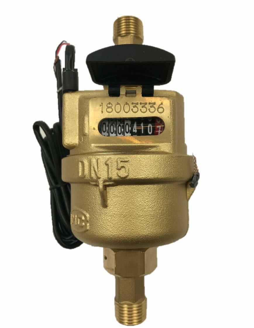 DAE VM-50P 1/2” Positive Displacement Water Meter, Pulse Output, Gallon+Coupling