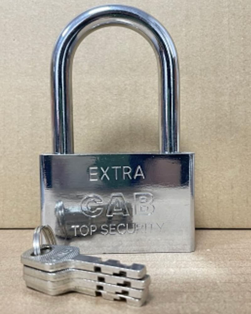 Heavy Duty Security Padlock with 4 Keys,9.8mm Thick Long Shackle for Gym Lock...