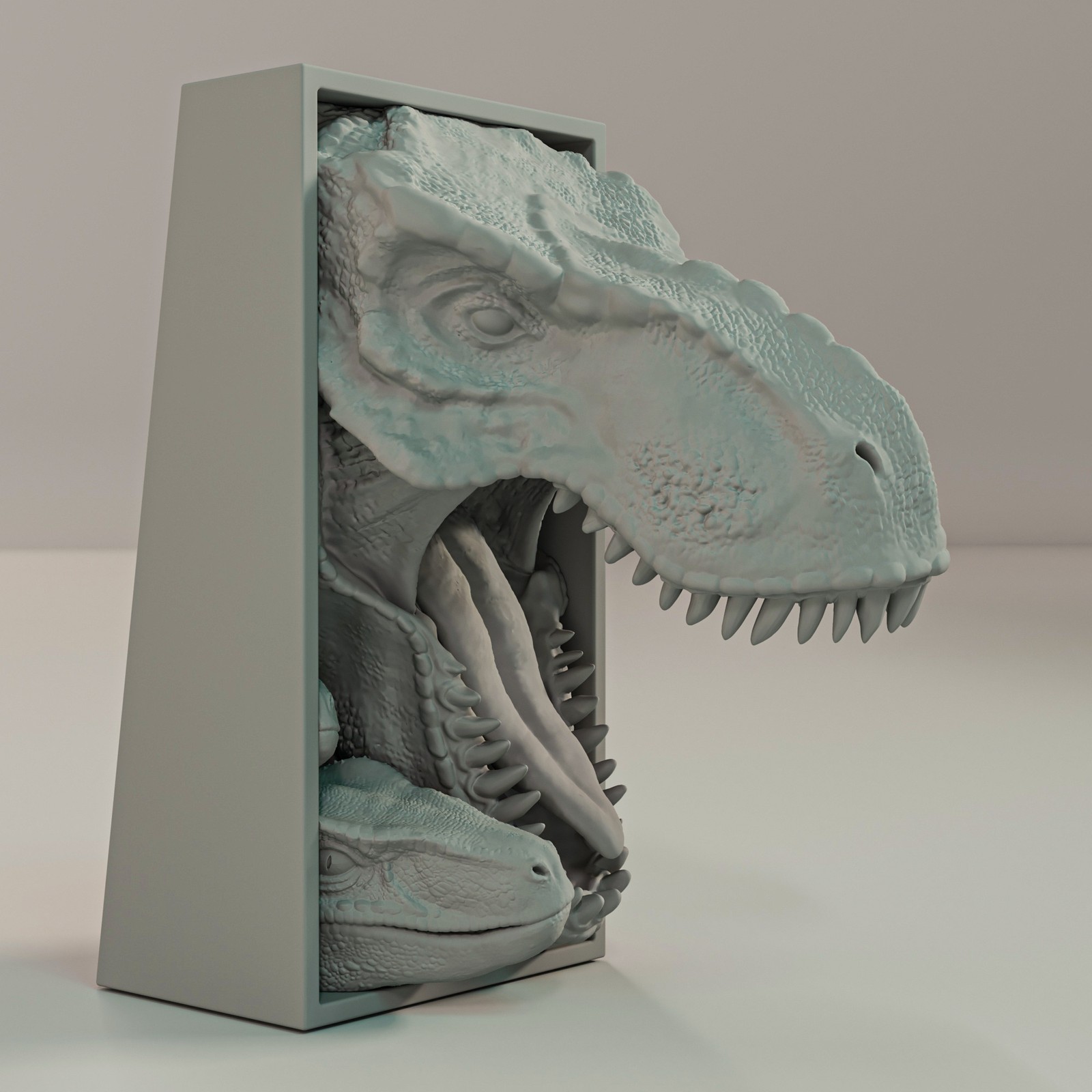 Jurassic Park T-Rex - Dinosaur Book Nook & Wall Mount