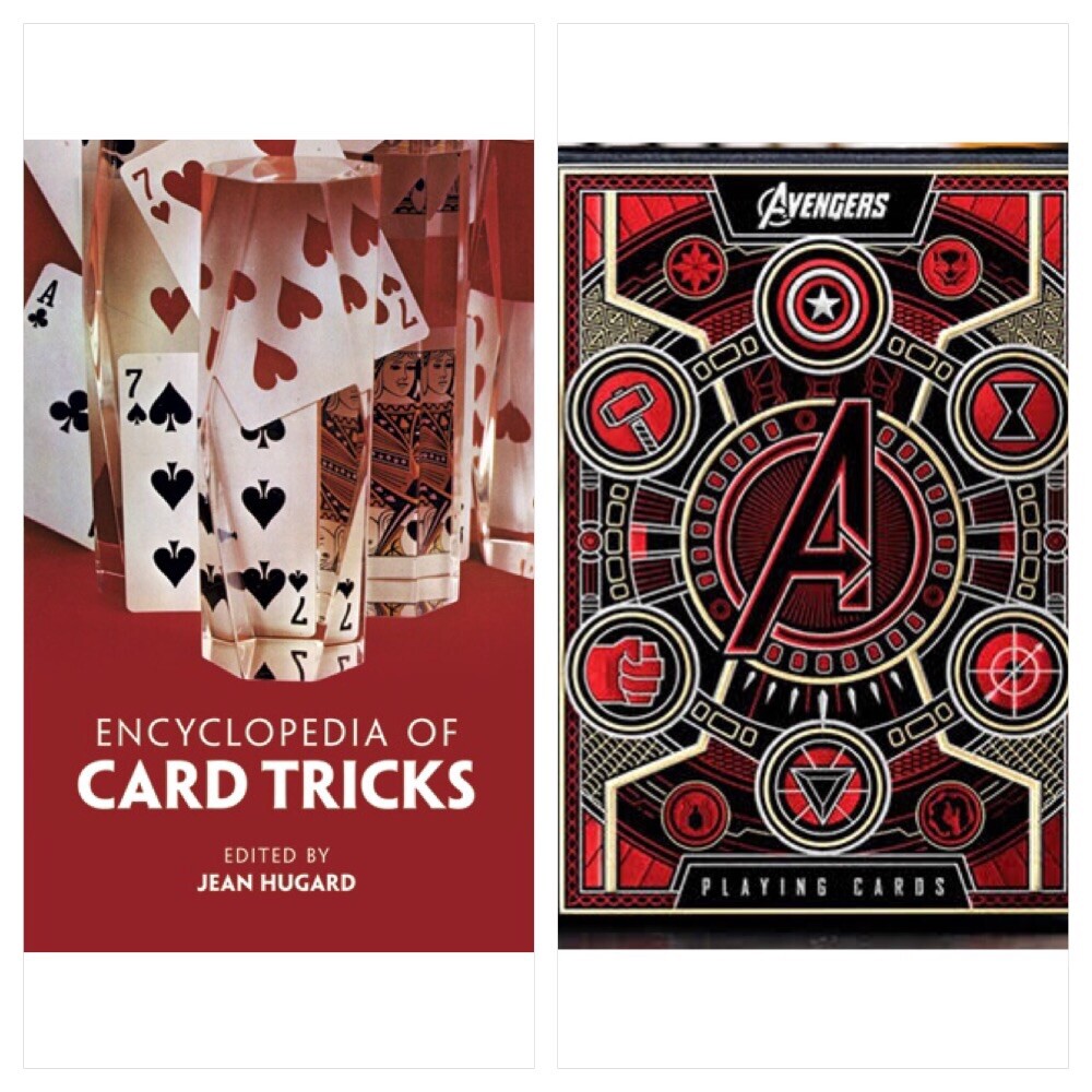 Encyclopedia of Card Tricks by J. Hugard - Paperback New Plus Avengers Deck T11