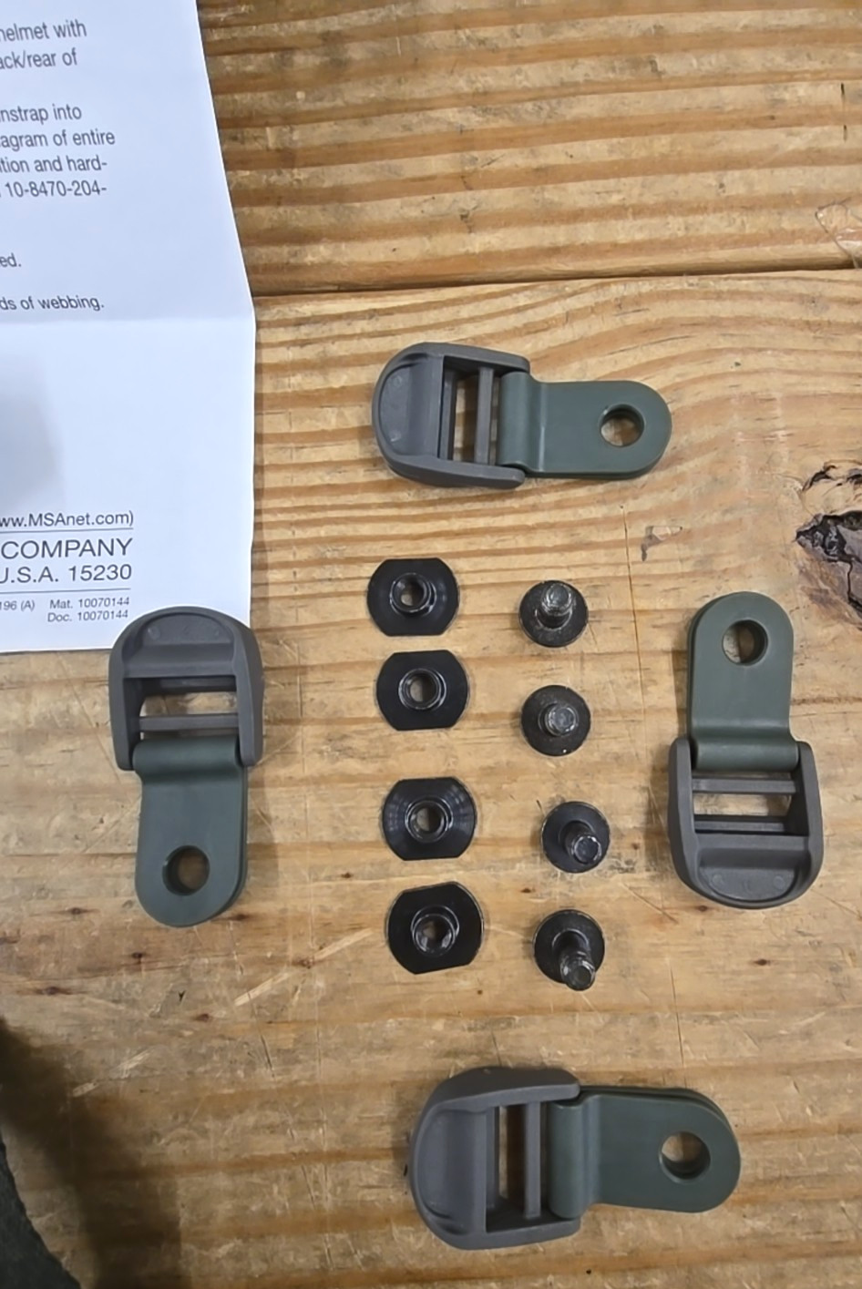 ACH Helmet Hardware Lot Retention System Kit S/M/L