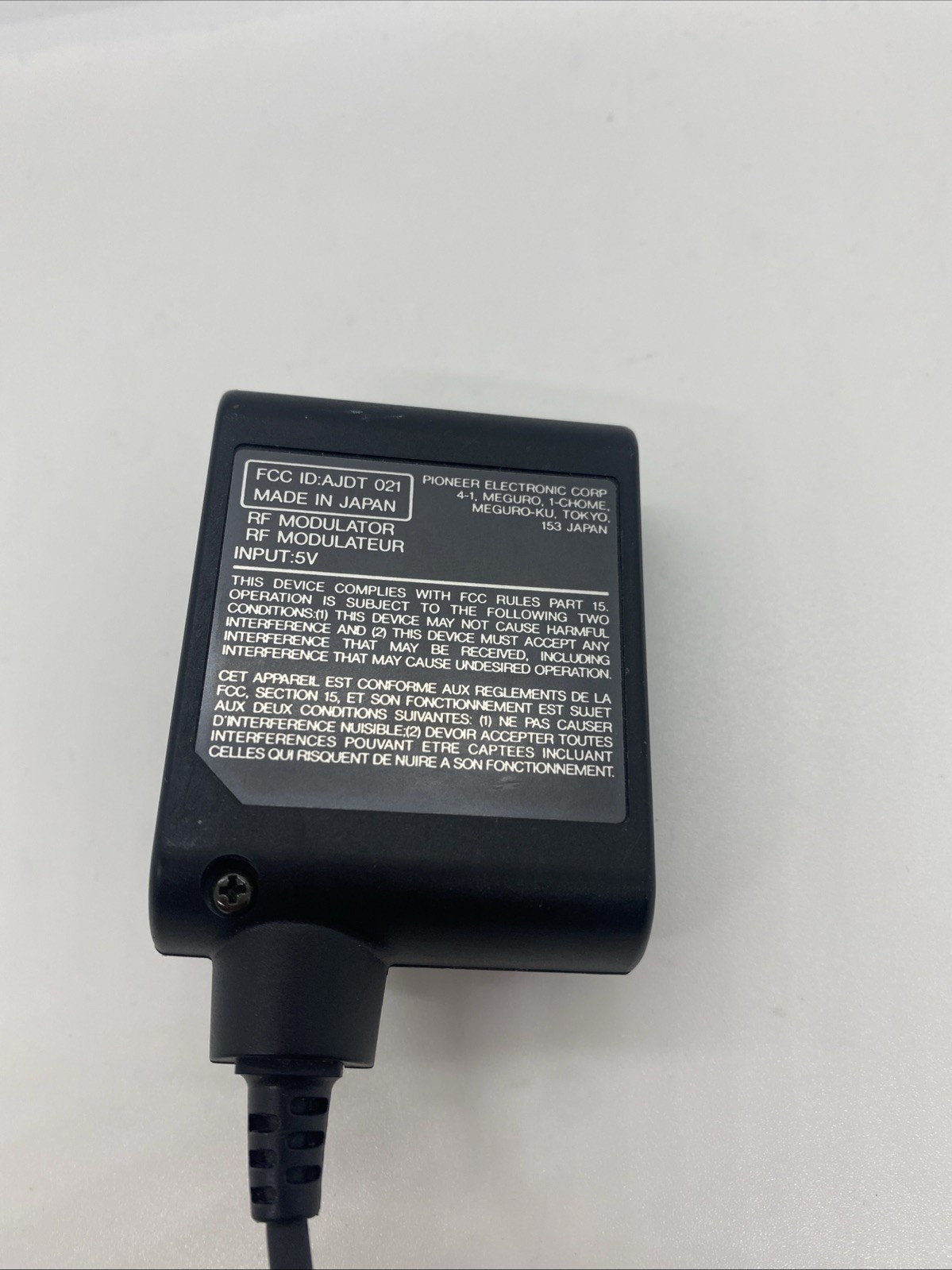 Pioneer RF Modulator Model JA-RF3L