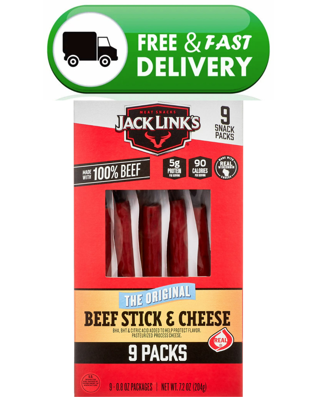 Original Beef & Cheese Sticks 9 Pack sale