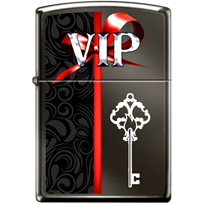 VIP With Key Black Ice ZIPPO LIGHTER 30106