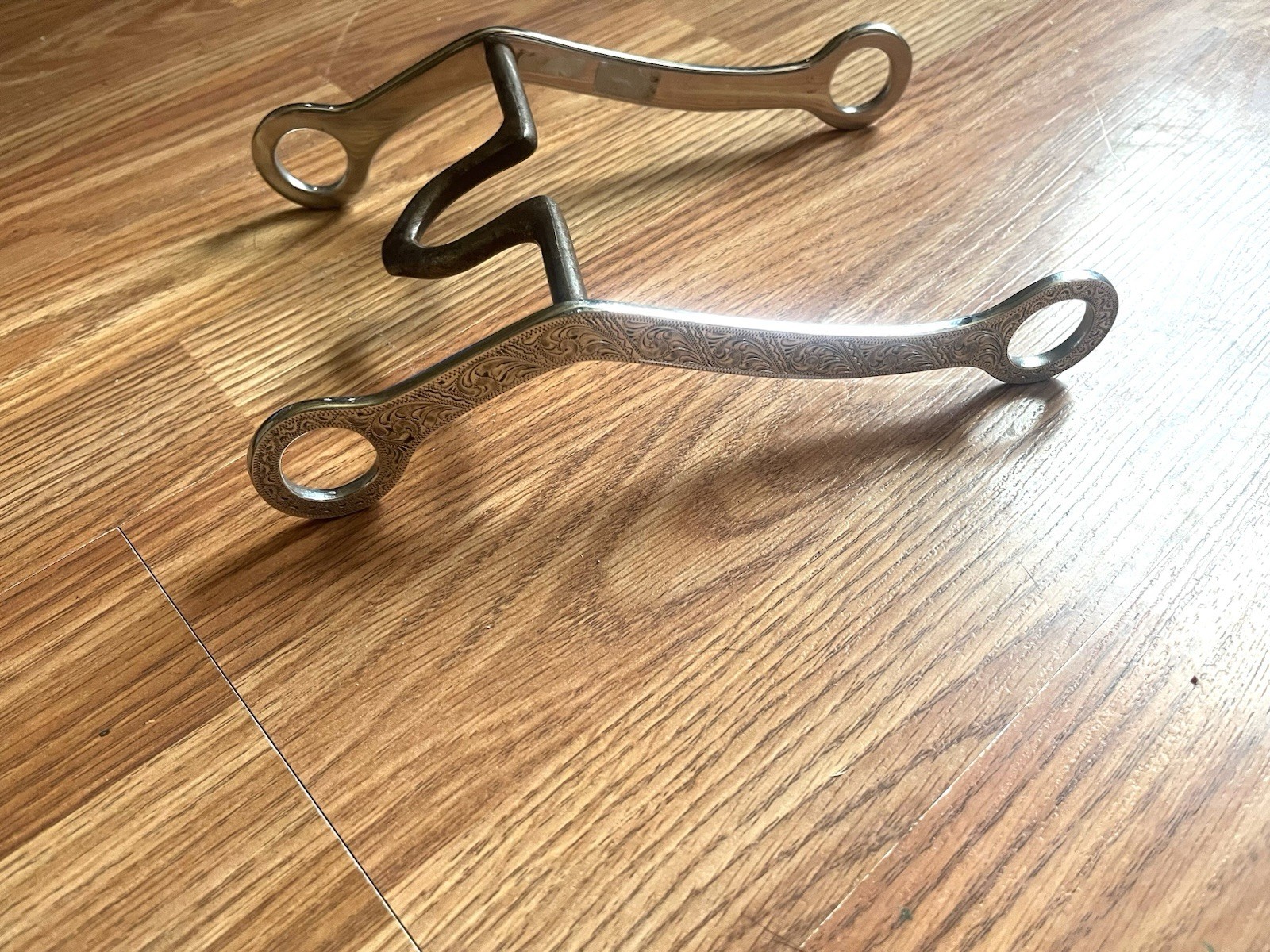 Harris 5 1/4” Sterling & Stainless Silver 2” Ported Cathedral Western Show Bit