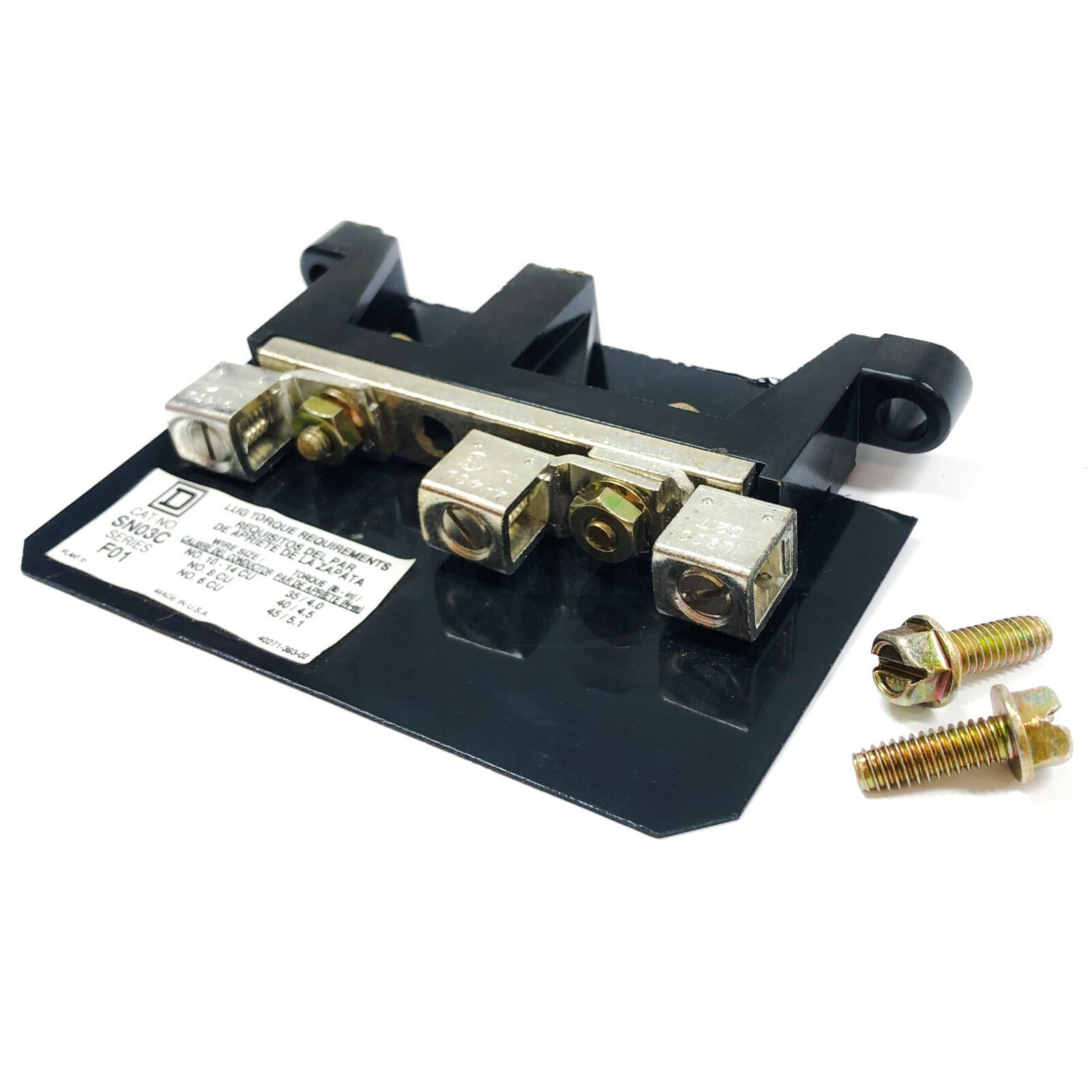 Square D SN03C Insulated Groundable Neutral Kit, 42187