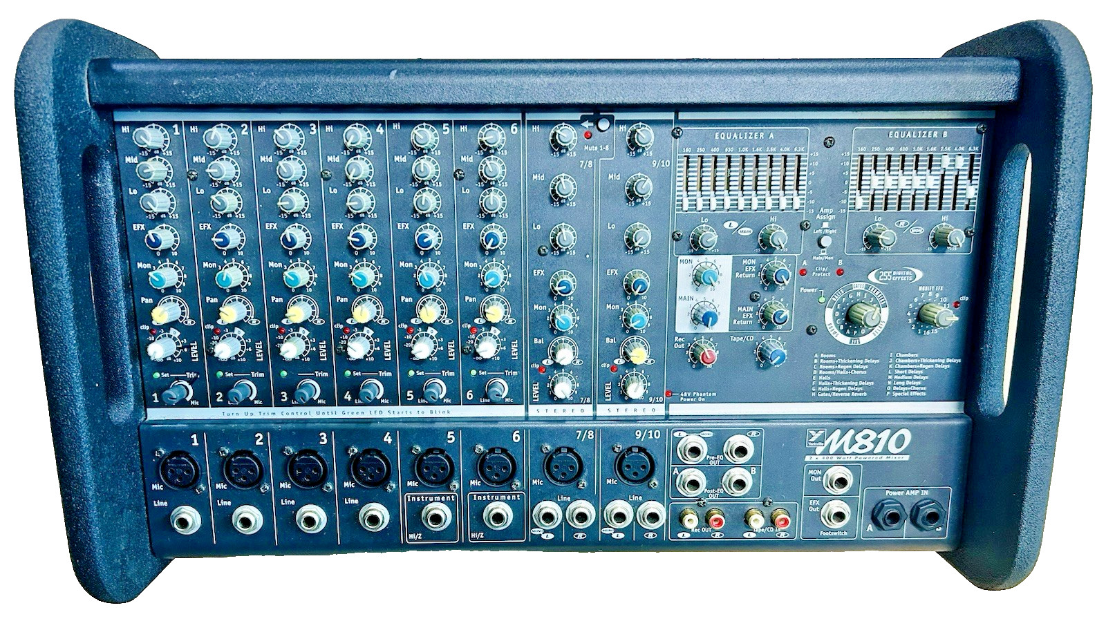 Yorkville M810-2 10 Channel 800w Compact FX Audio Mixer