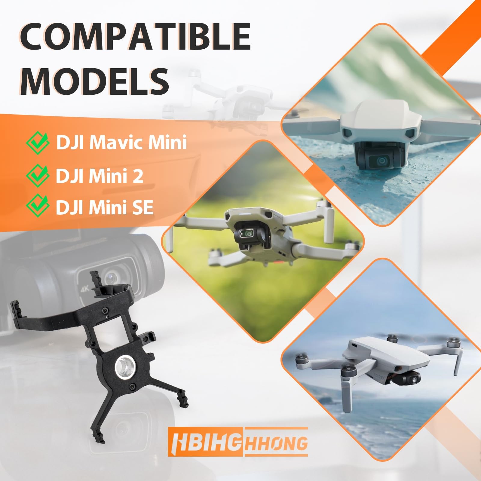 Replacement for DJI MiNi 2 Gimbal Camera Shock Absorber Bracket with Shock...