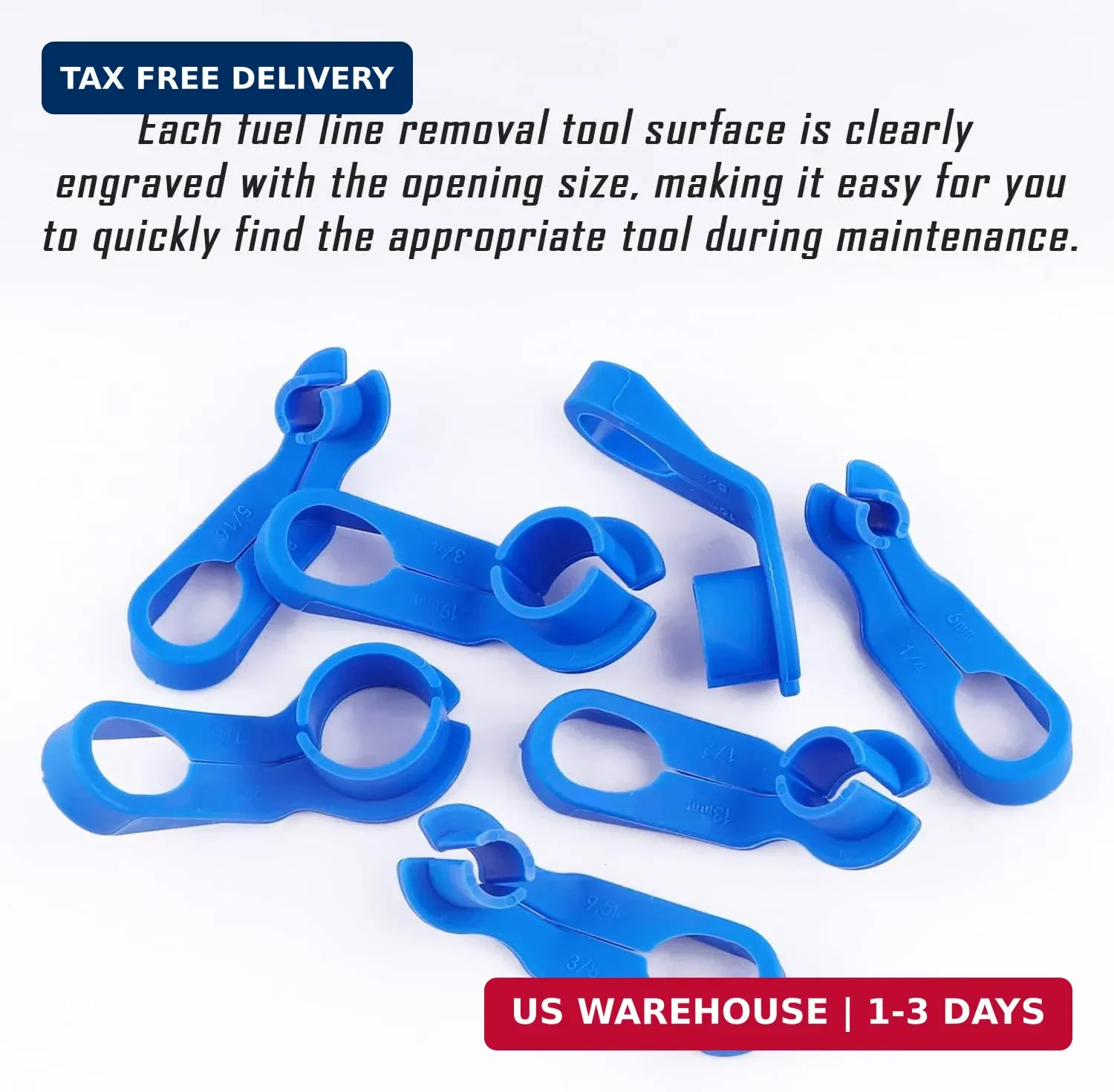 Durable Fuel Line Removal Tool Kit Compatible with Ford, GM, Chrysler & More
