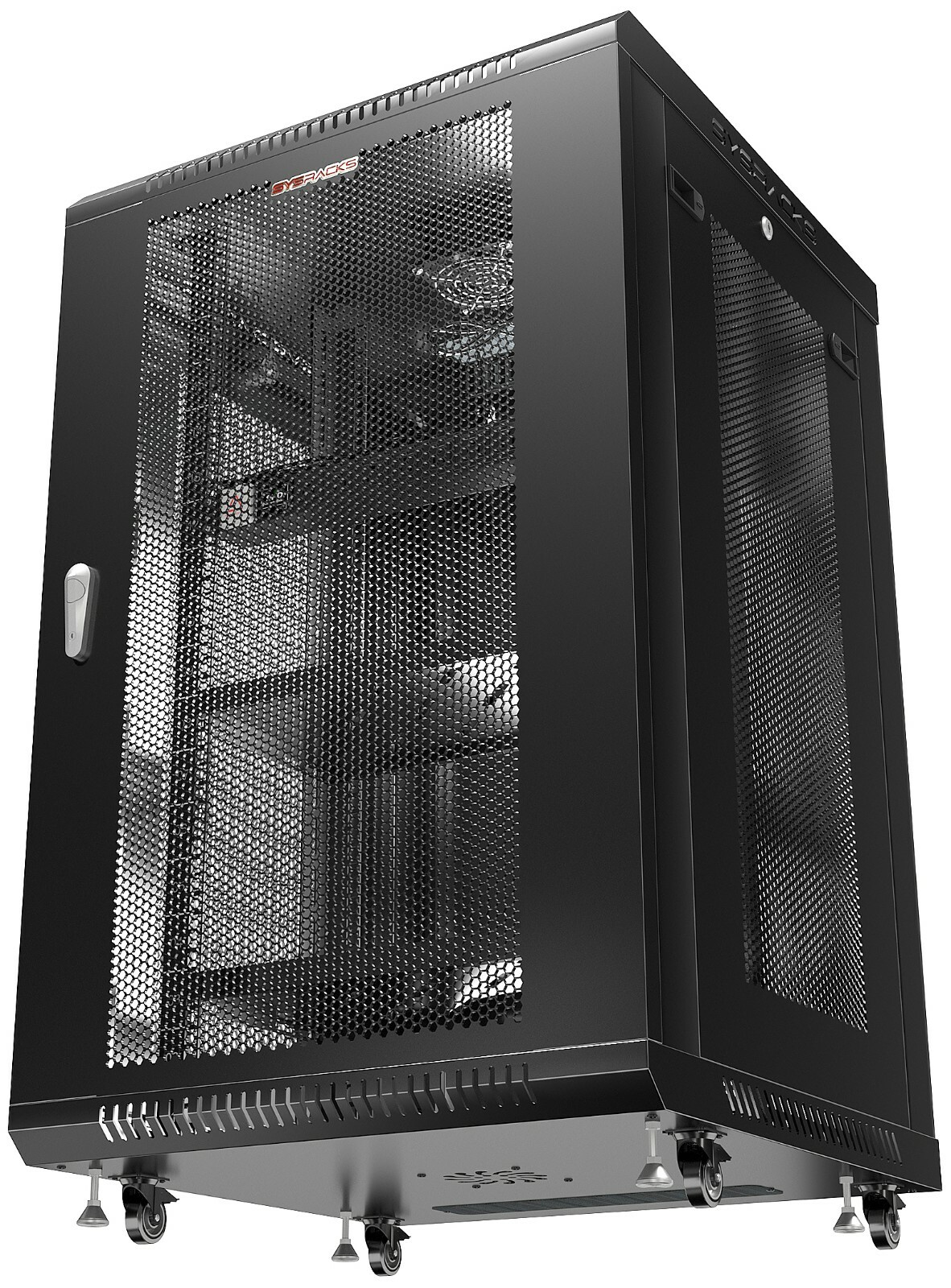 Server Rack 18U Wall Mount Cabinet Locking Networking Data Enclosure VENTED Door