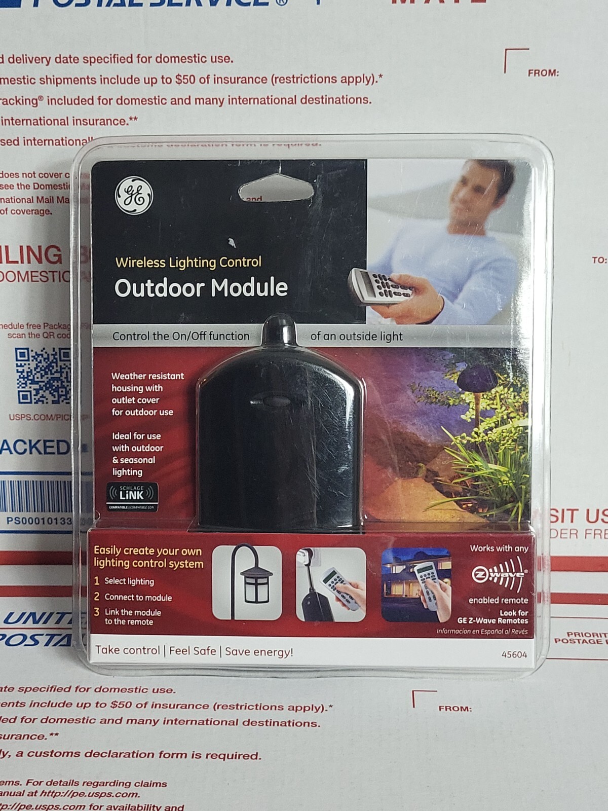 GE 45604 Outdoor Module Wireless Lighting Control  NEW FREE SHIPPING !