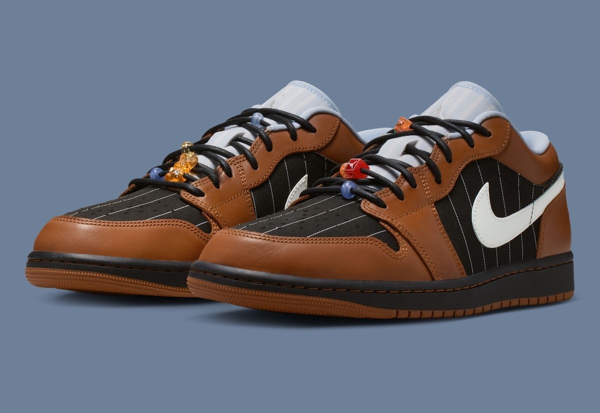 Nike Air Jordan 1 Low SE Shoes Black Lt British Tan IR7560-010 Men's Sizes NEW