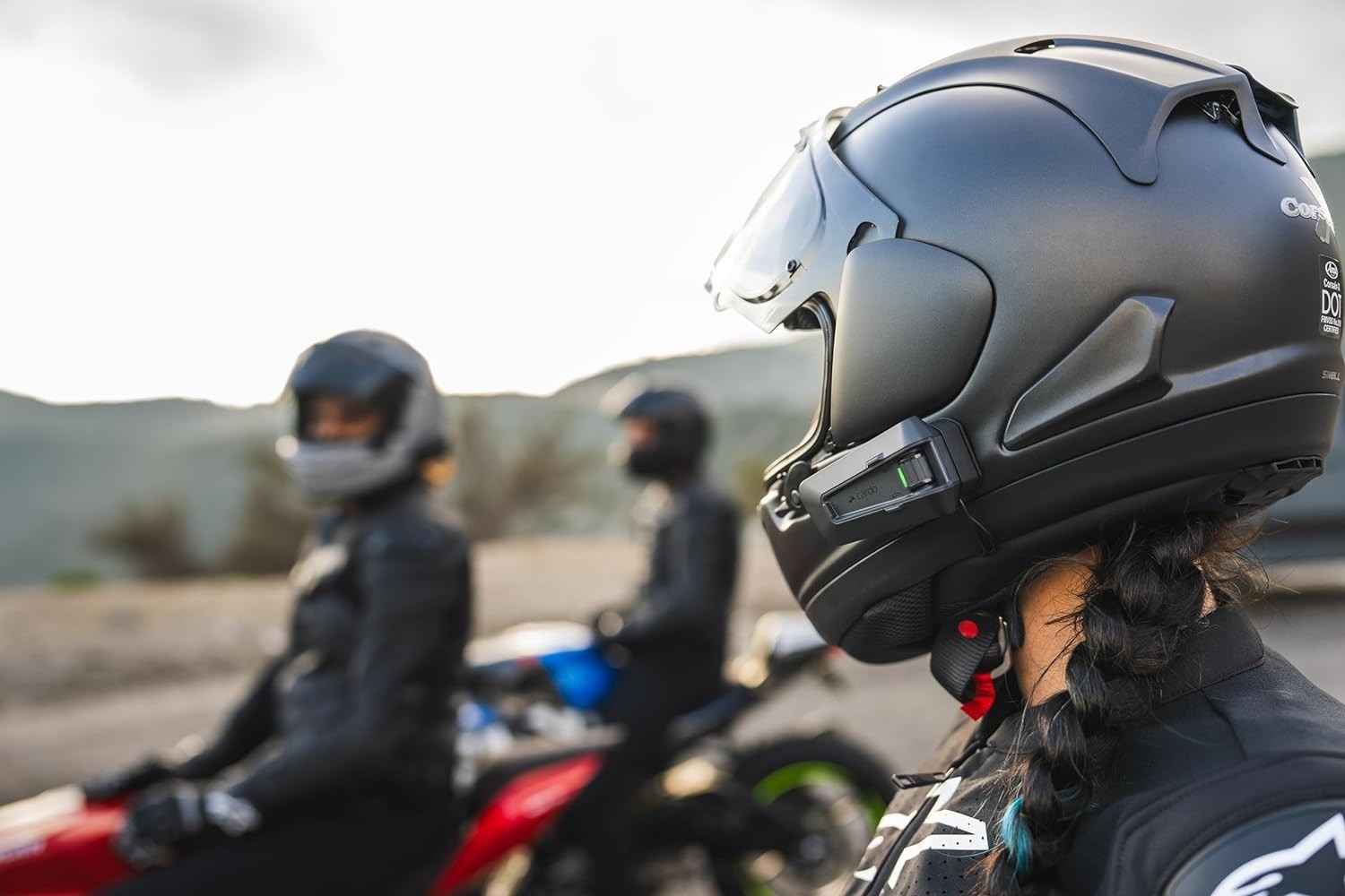 PACKTALK PRO Motorcycle Helmet Communication System Intercom, Crash Detection...