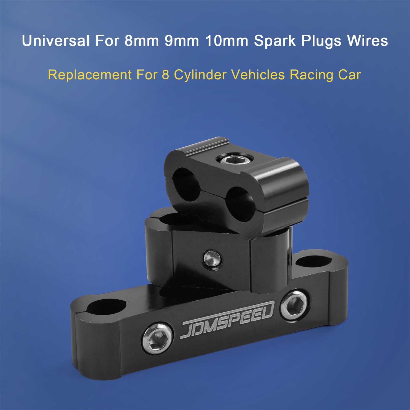 Black Aluminum Wire Separator Spark Plug Electrical Wire Divider For 8 9 10mm