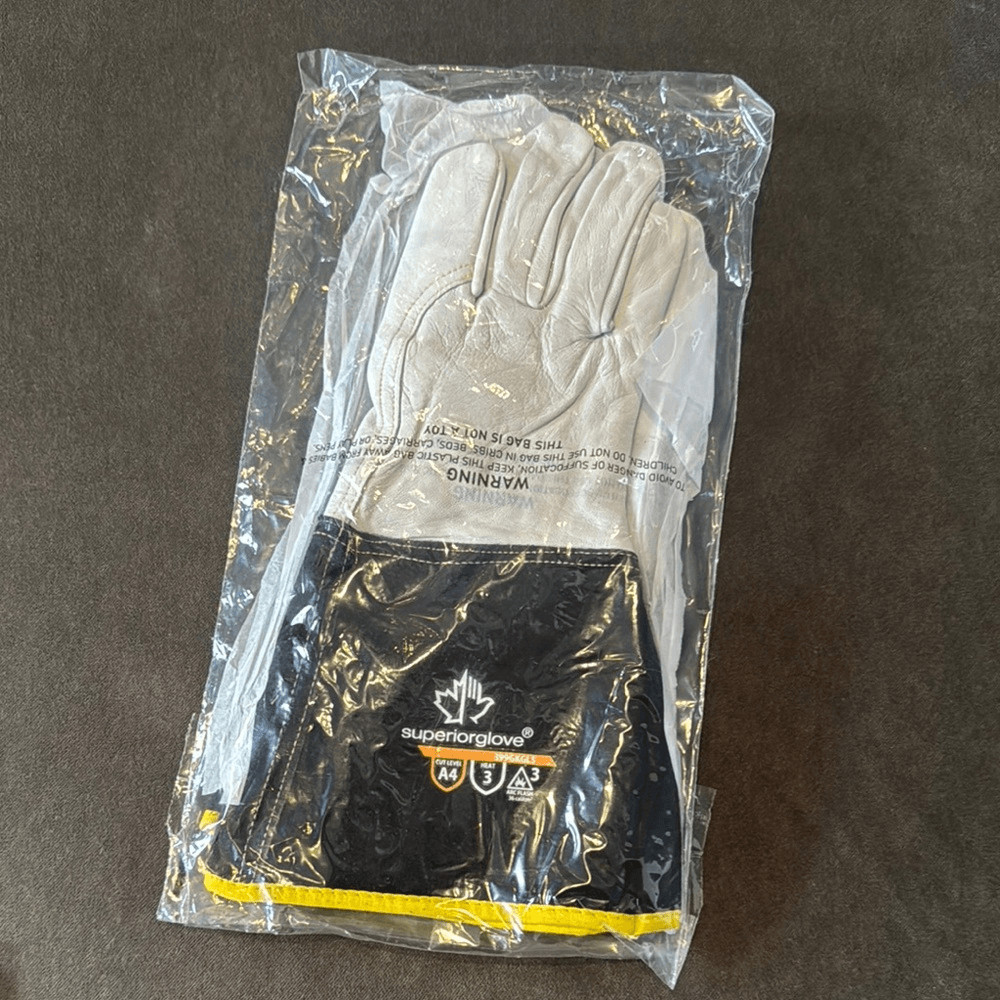 SuperiorGlove Leather Work Gloves Cut A4 Heat 3 Plus 6” Cuffs 399GKGL5 NEW