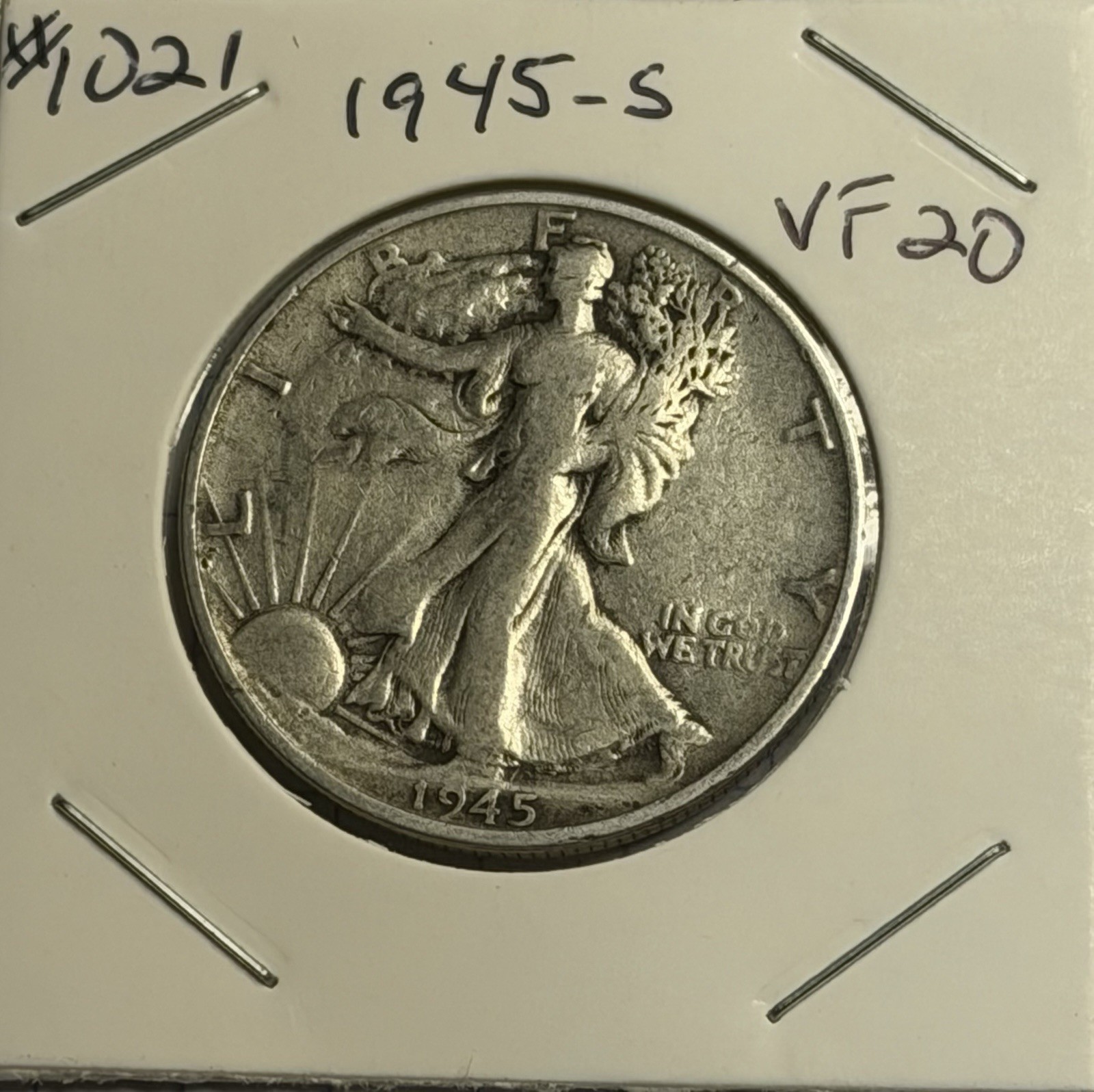 1945-S VF  Walking Liberty Silver Half Dollar