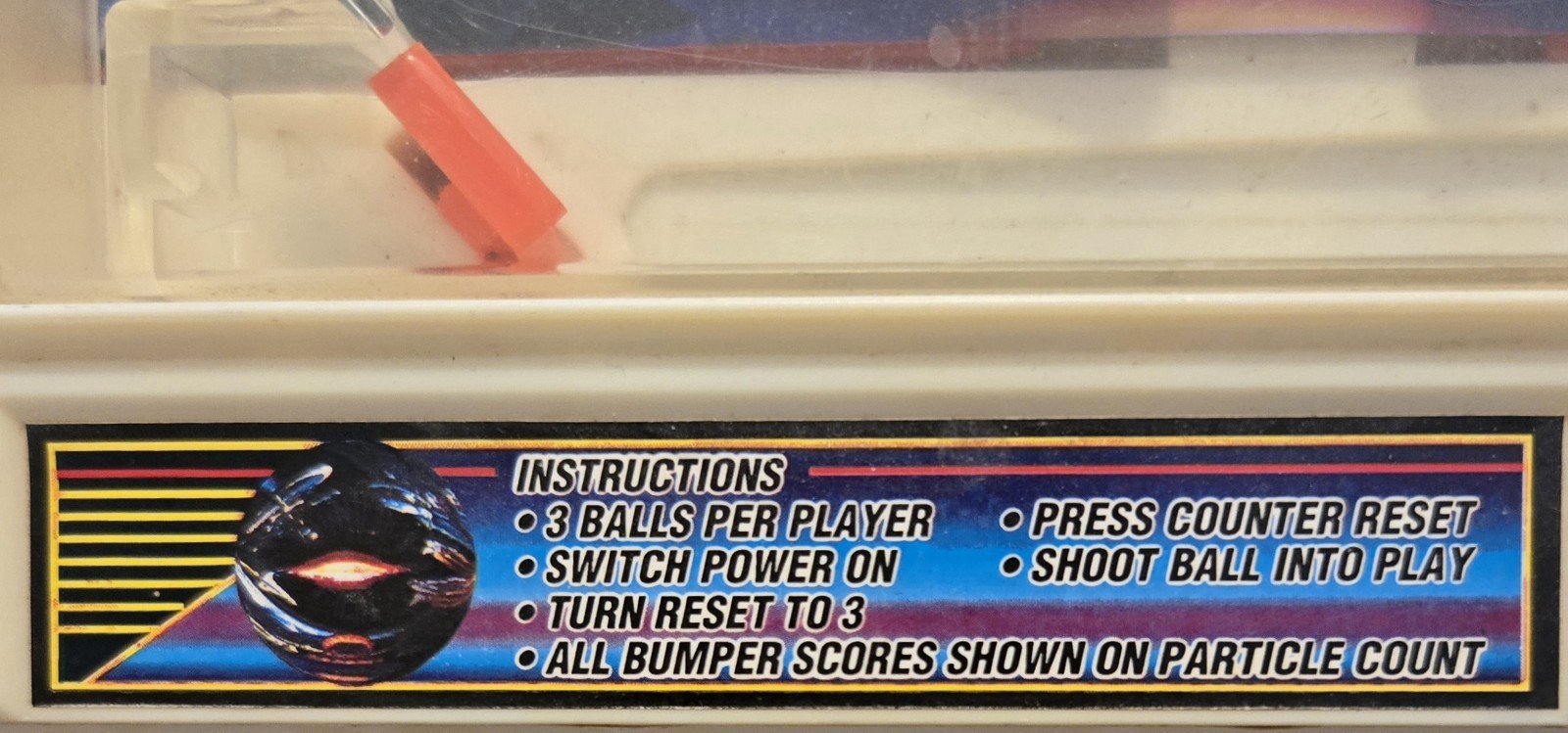 Vtg GALAXY EXPLORER Electonic Tabletop Pinball Machine (Read Description)