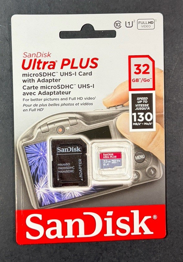 SanDisk Ultra Plus microSDXC UHS-I Card with Adapter [ 32GB ] NEW